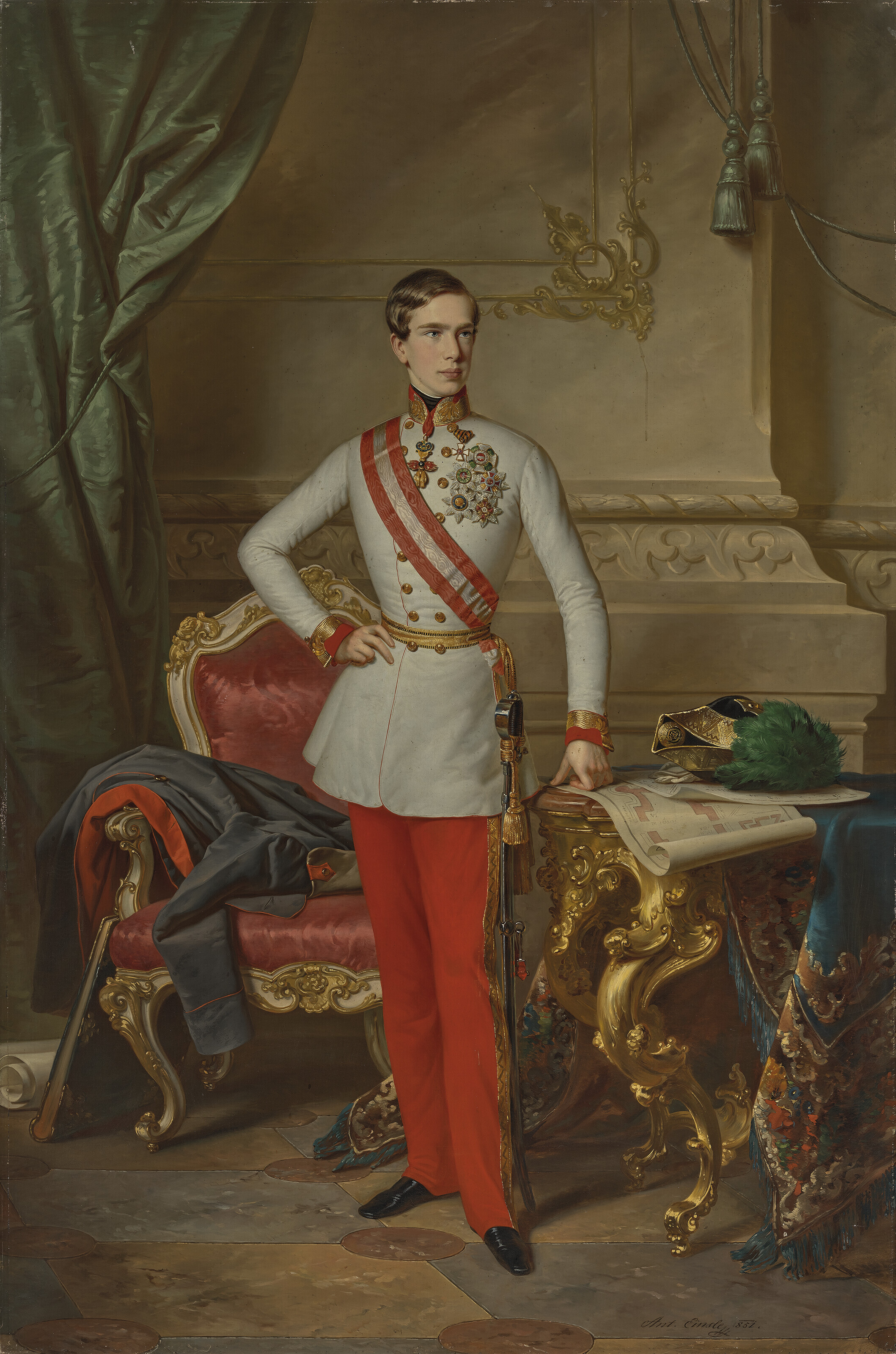 ANTON EINSLE (AUSTRIAN, 18011871), Emperor Franz Joseph I, Emperor of