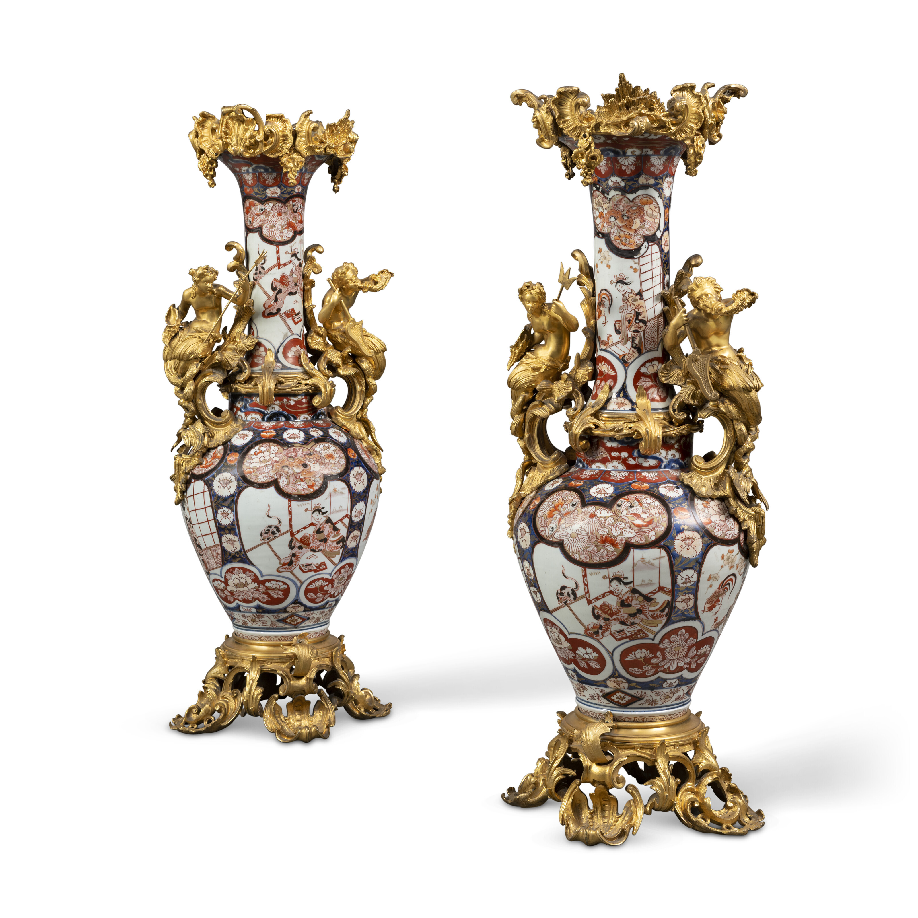 Maurice Utrillo、VASE 、海外版超希少レゾネ、新品額付 A PAIR OF NAPOLEON III ORMOLU-MOUNTED JAPANESE IMARI