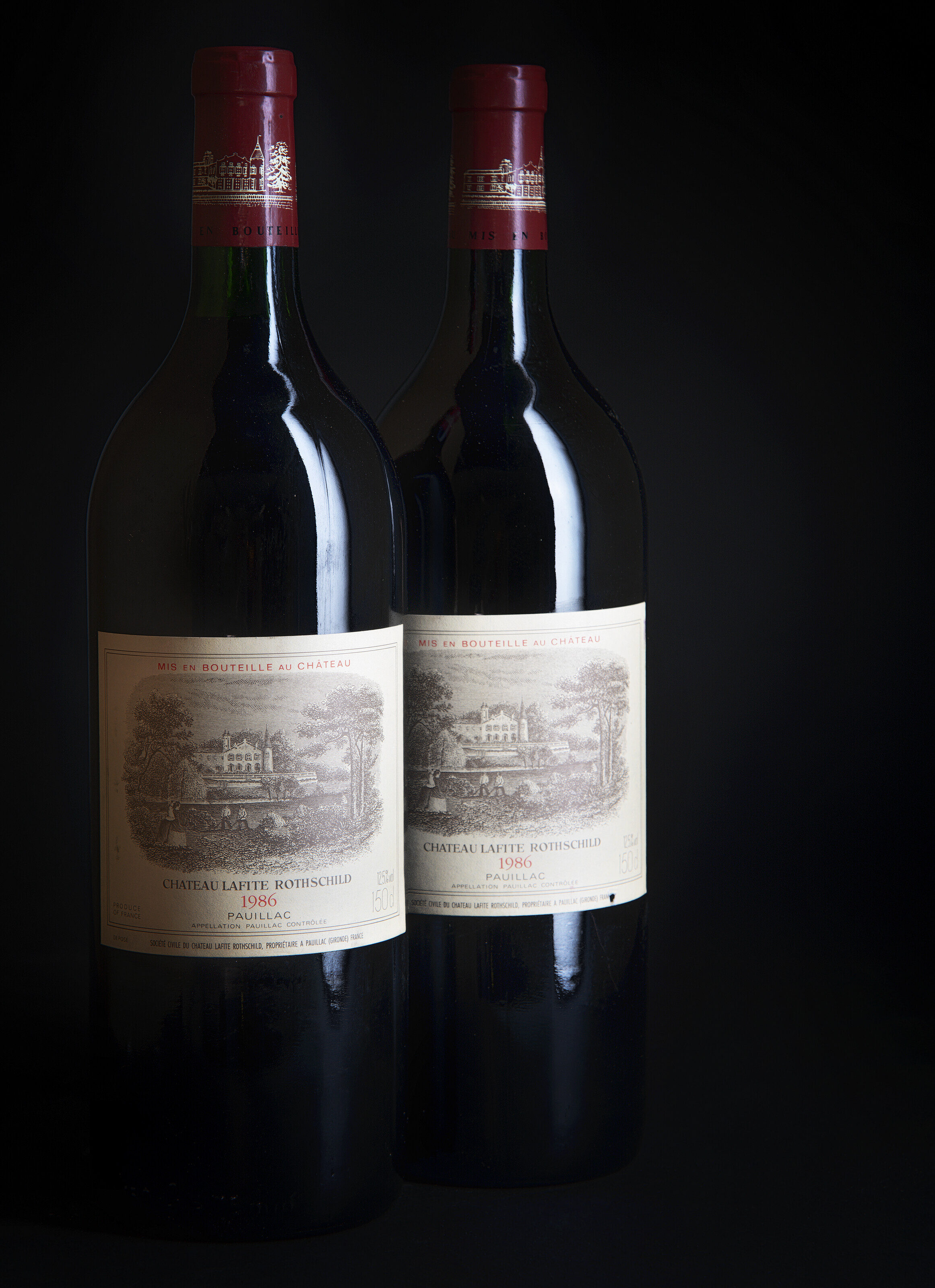 Ch&acirc;teau Lafite-Rothschild 1986. 2 magnums per lot. Estimate: &pound;3,000&ndash;4,000. Offered in The Treasury: Finest Wines from a Peerless Collection on 29 September 2022 at Christie&rsquo;s in London