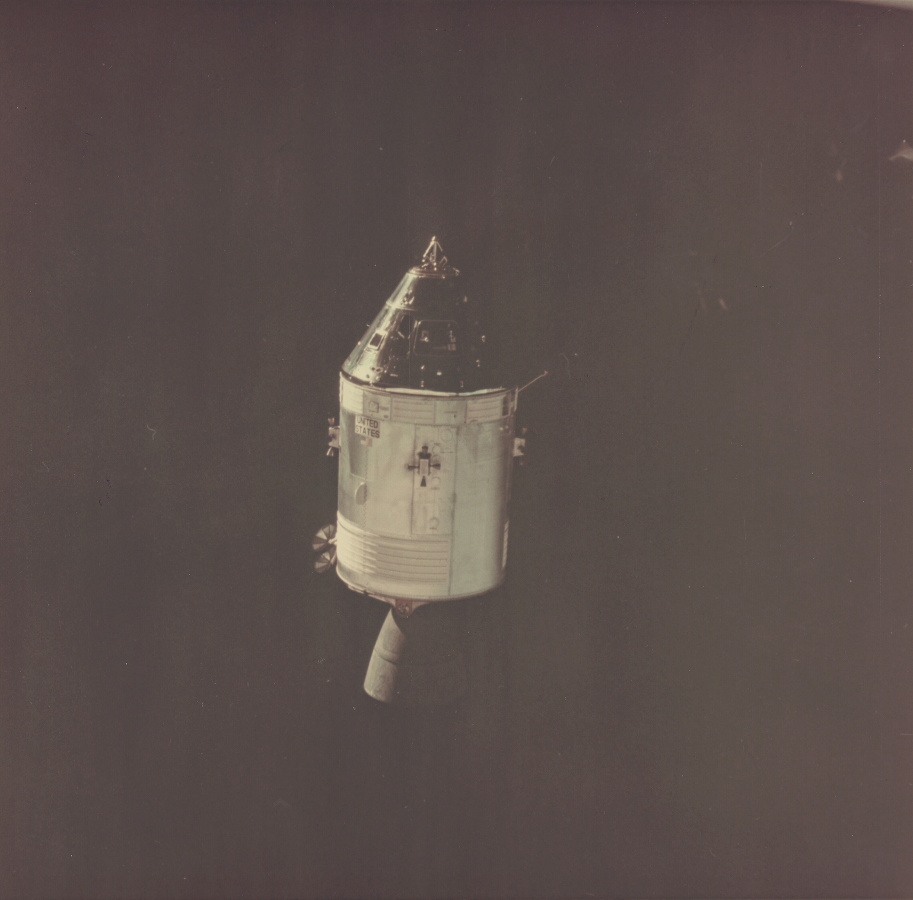 COMMAND MODULE “GUMDROP” IN SPACE, MARCH 7, 1969, NASA [APOLLO 9 ...