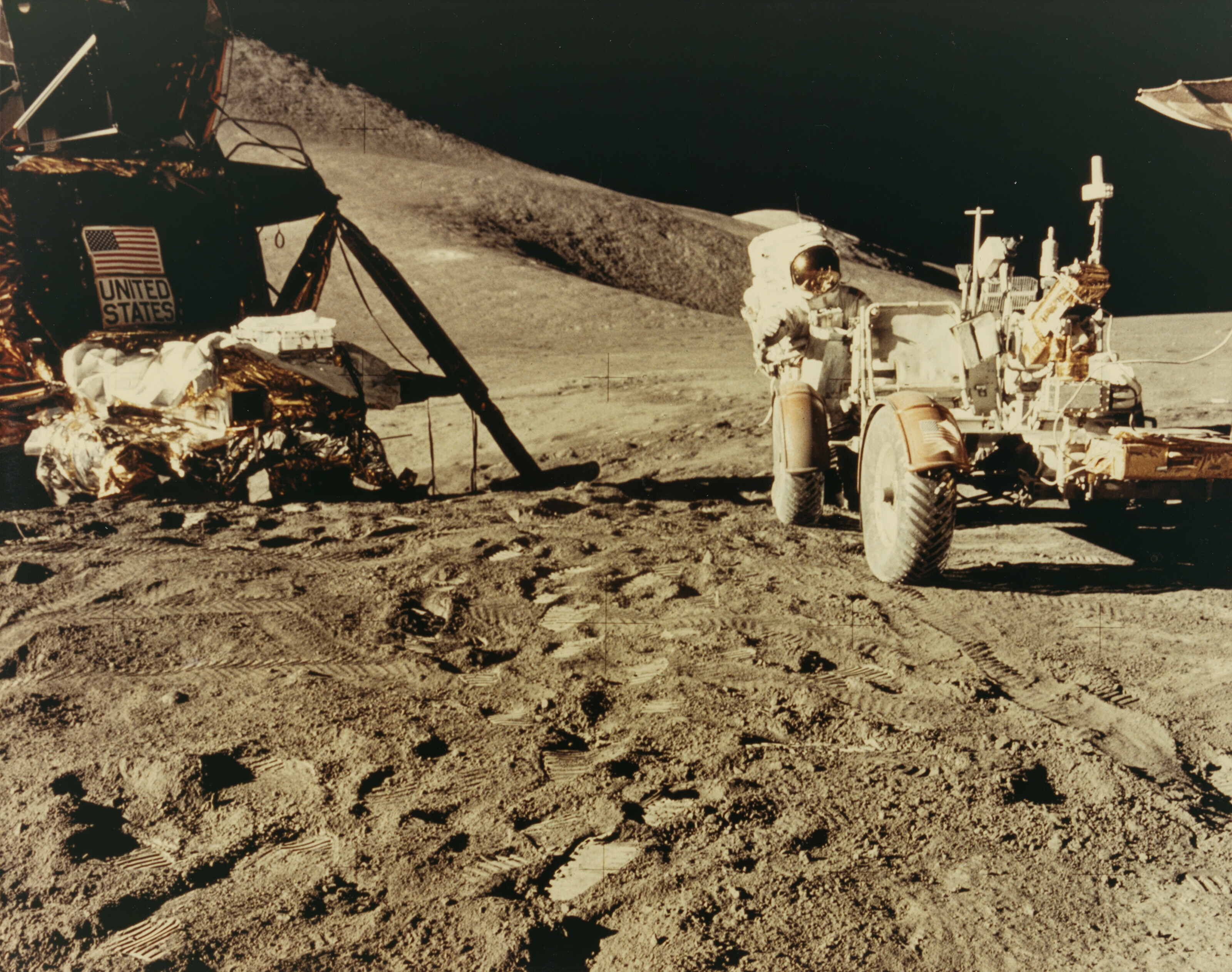 APOLLO 15 LAUNCHED FROM PAD 39A, JULY 26, 1971; ONE OF FIVE APOLLO