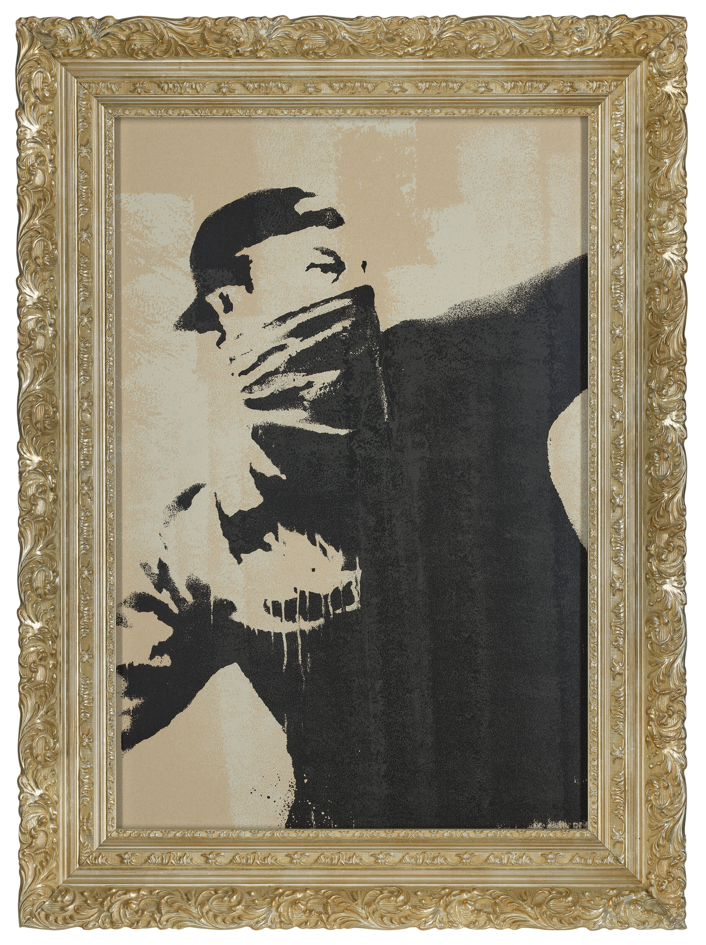BANKSY, Flower Thrower Triptych (Grey) | Christie's