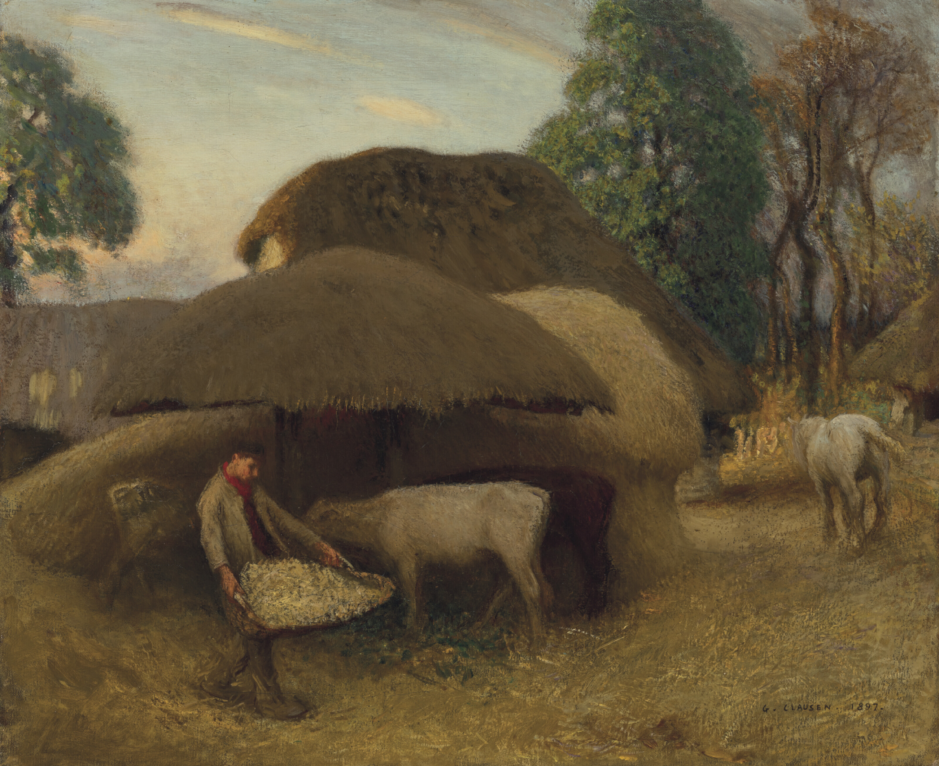 Catalog image of The Farmyard, Evening