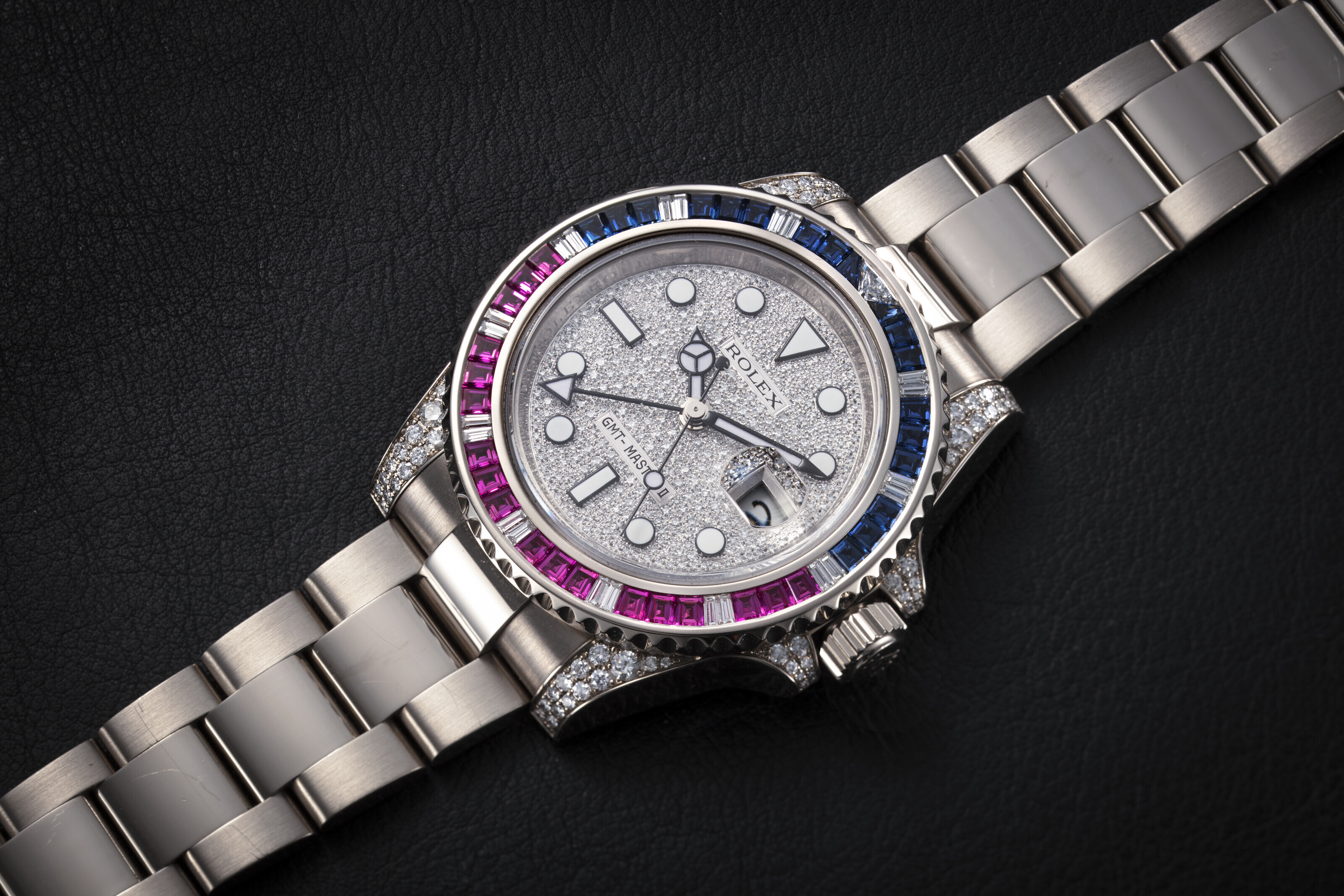 Rolex gmt master outlet 2 diamonds sapphires