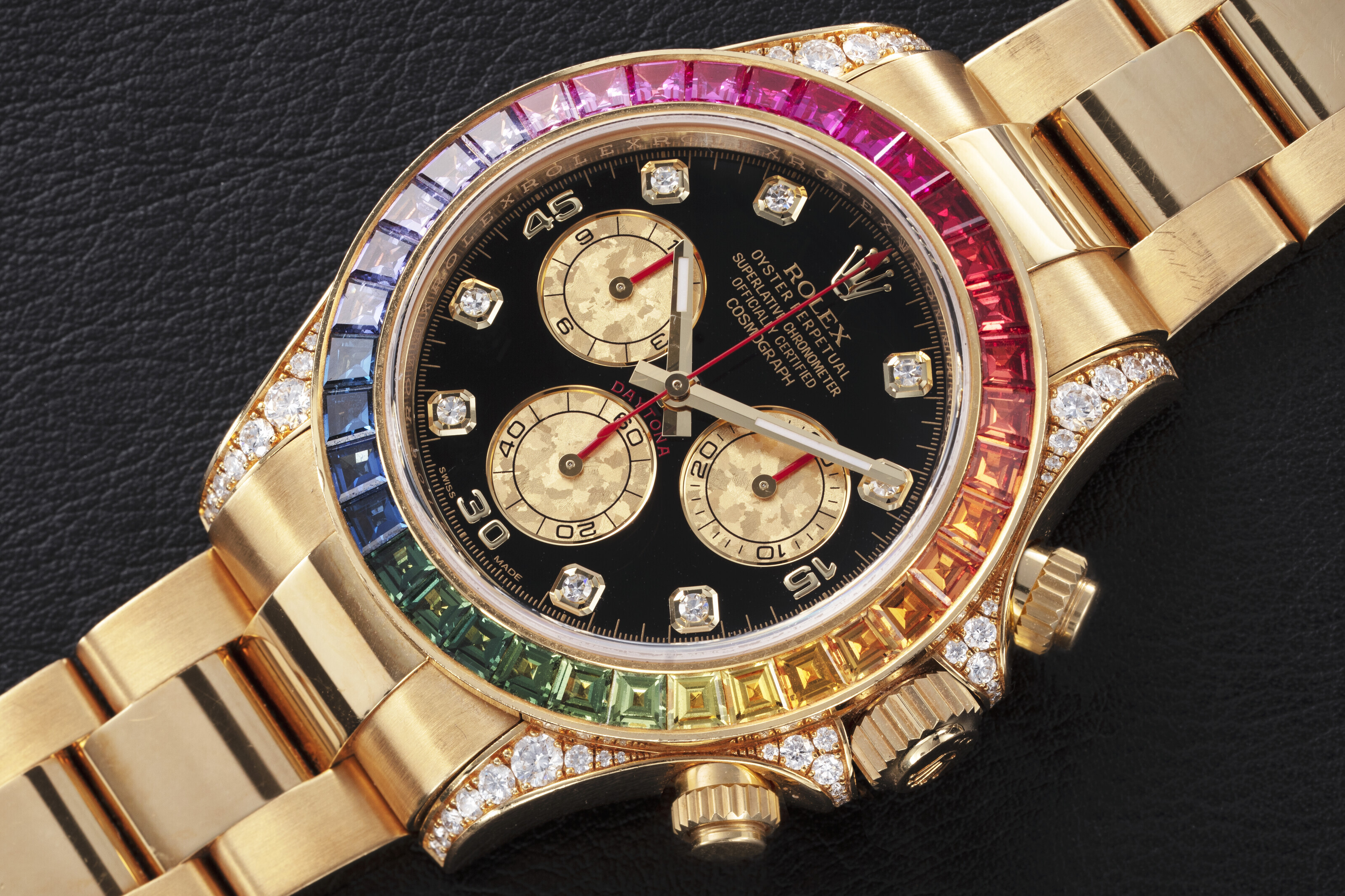 ROLEX DAYTONA RAINBOW REF. 116598RBOW A GOLD DIAMOND AND