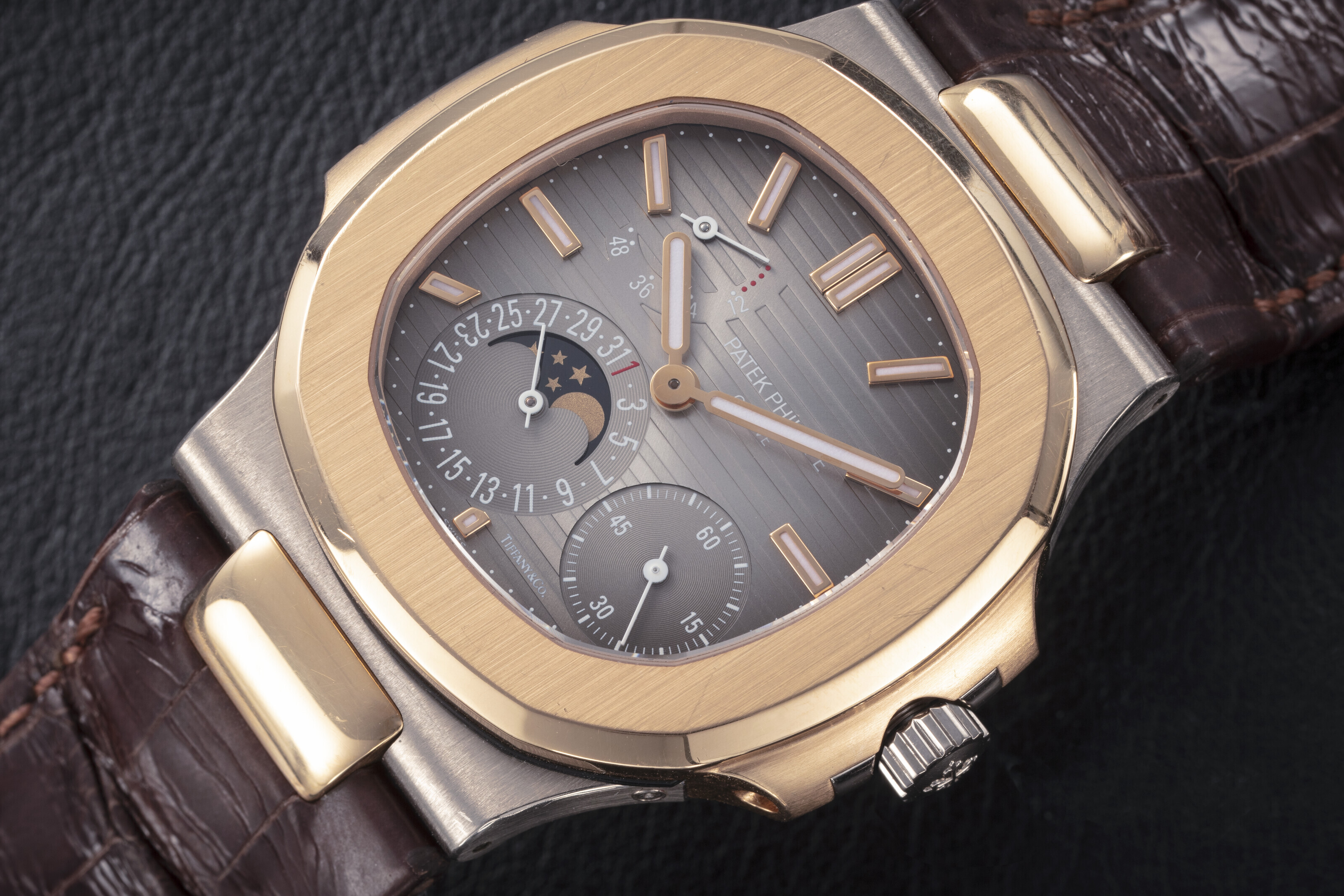 PATEK PHILIPPE, NAUTILUS 5712GR 'TIFFANY DIAL', A TWO TONE