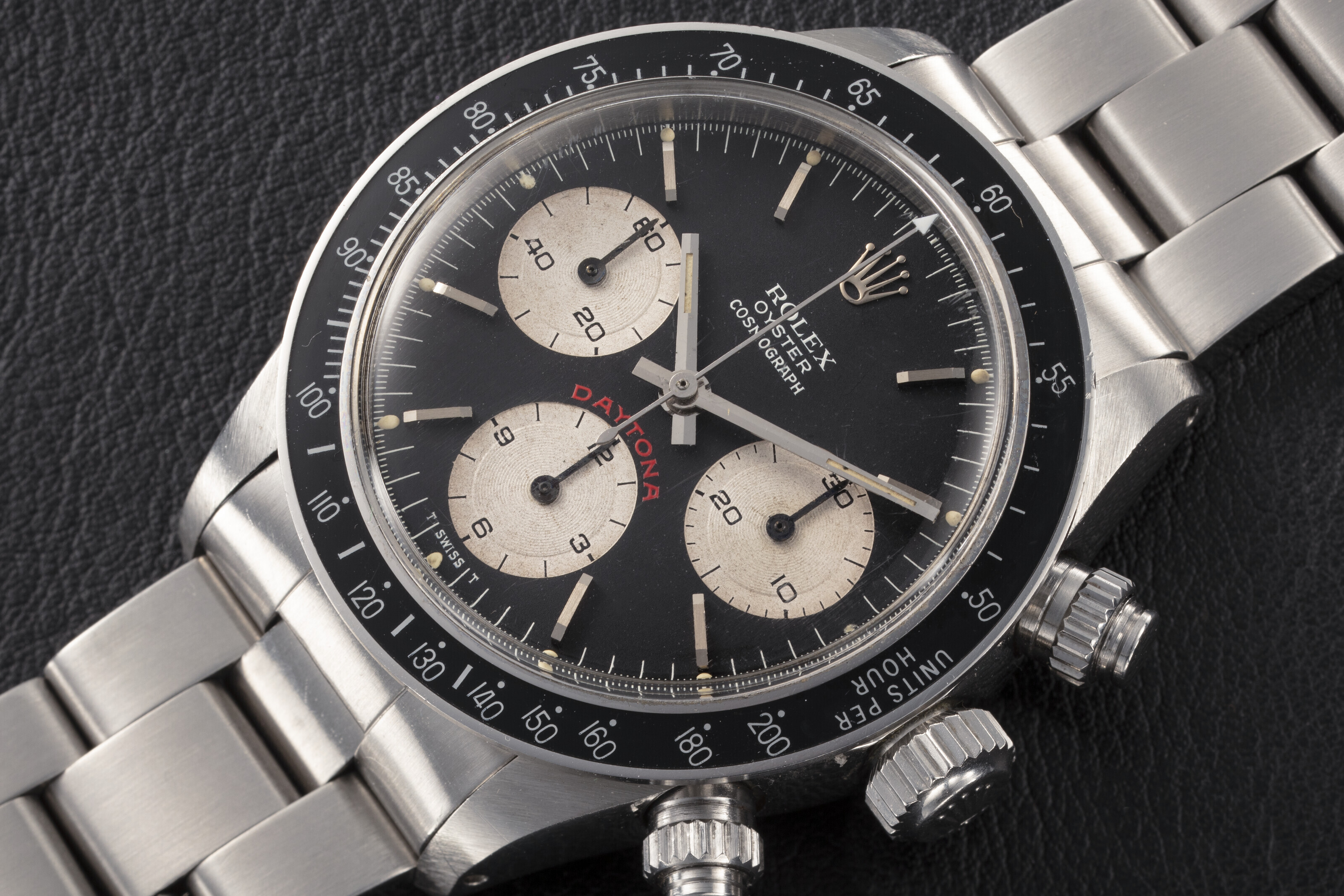 ROLEX DAYTONA REF. 6263 BIG RED A STEEL MANUAL WINDING CHRONOGRAPH
