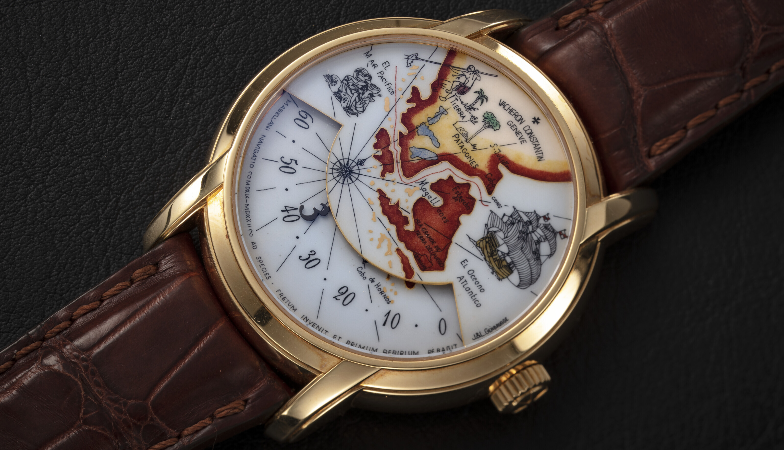 CD  紺色 VACHERON CONSTANTIN, REF. 43032, A RARE PLATINUM