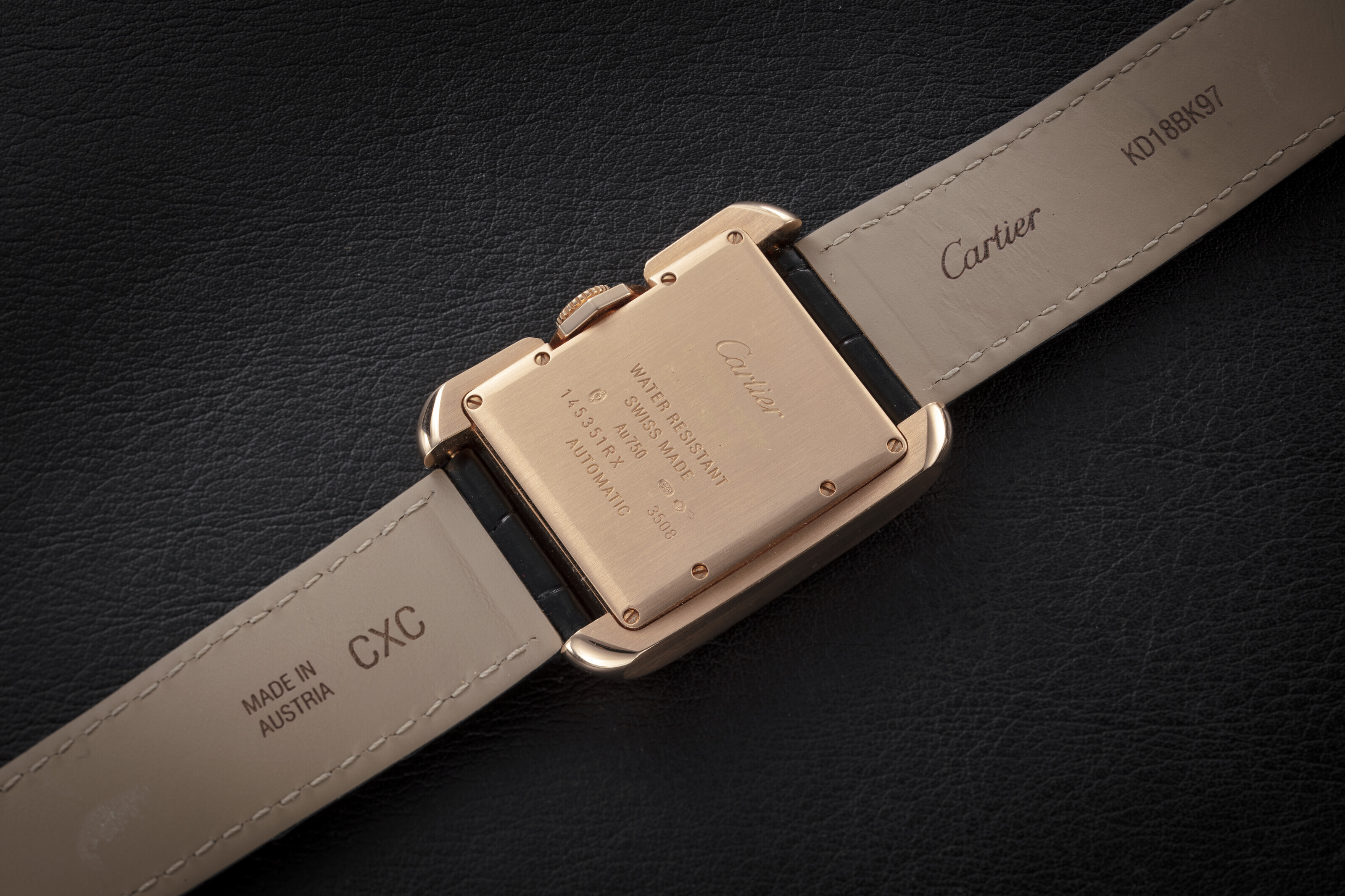 CARTIER, TANK ANGLAISE REF. 3508, A GOLD AUTOMATIC WRISTWATCH