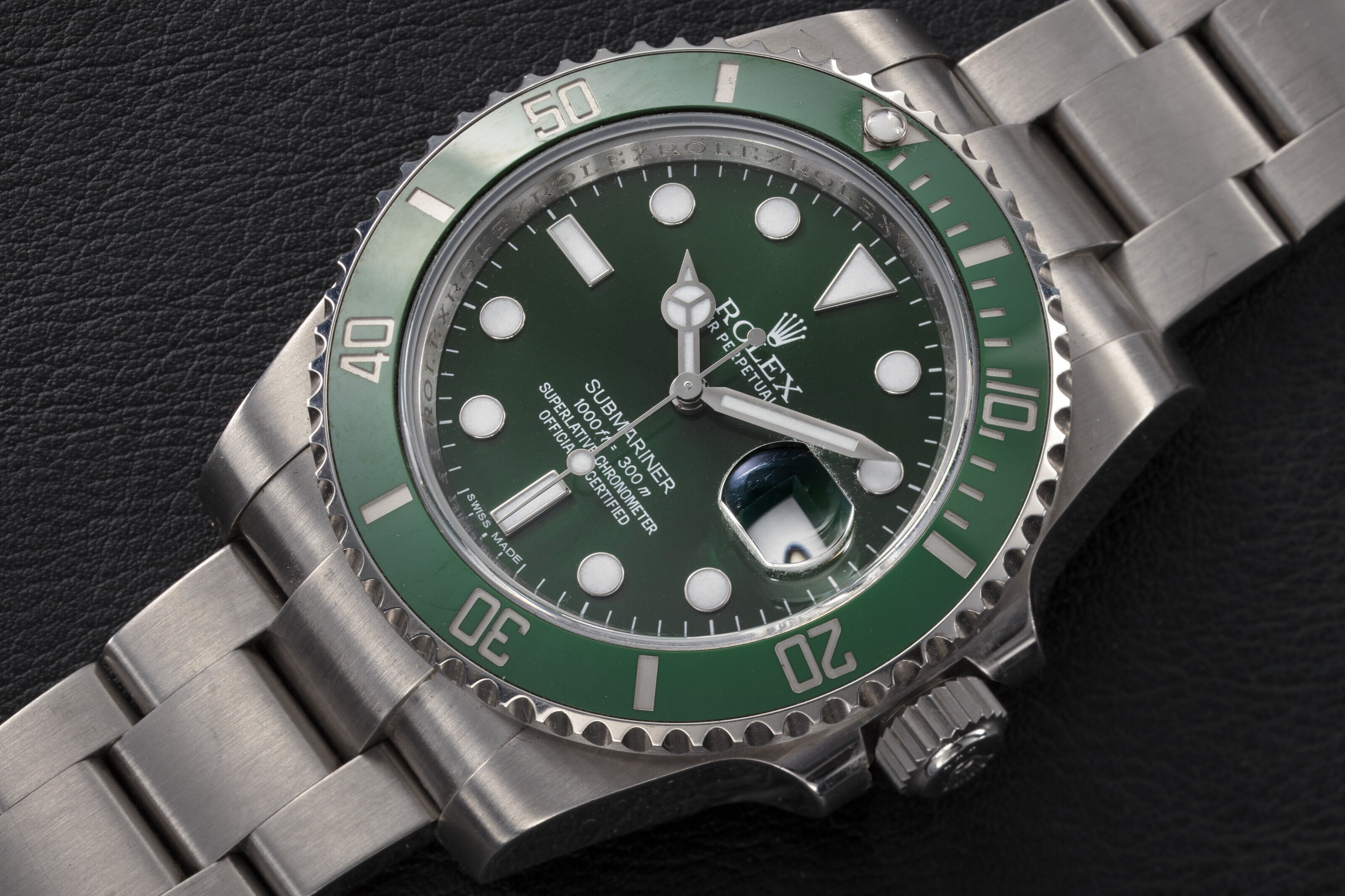 Rolex ghiera new arrivals verde hulk