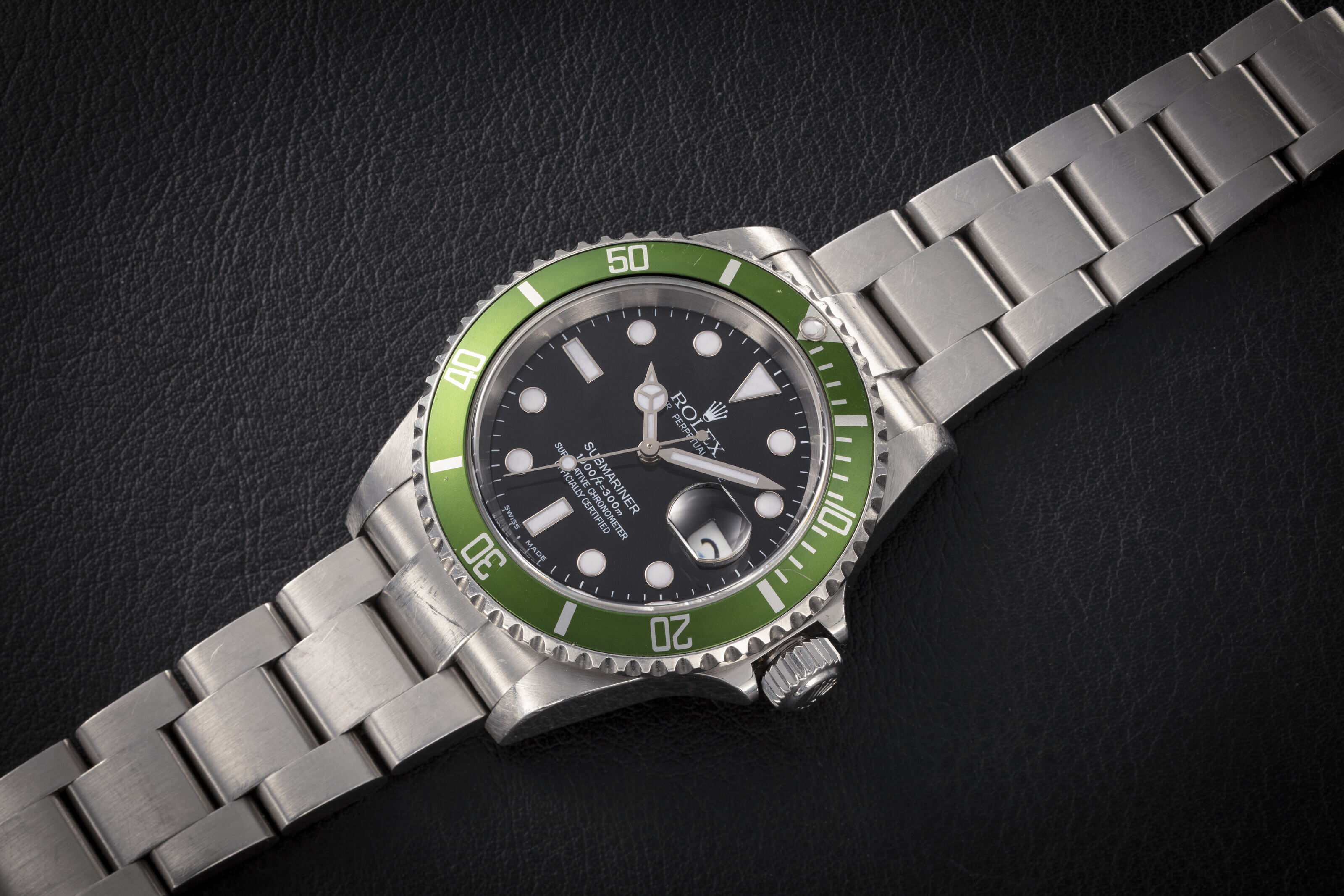 ROLEX, SUBMARINER 16610LV 'KERMIT', A STEEL AUTOMATIC