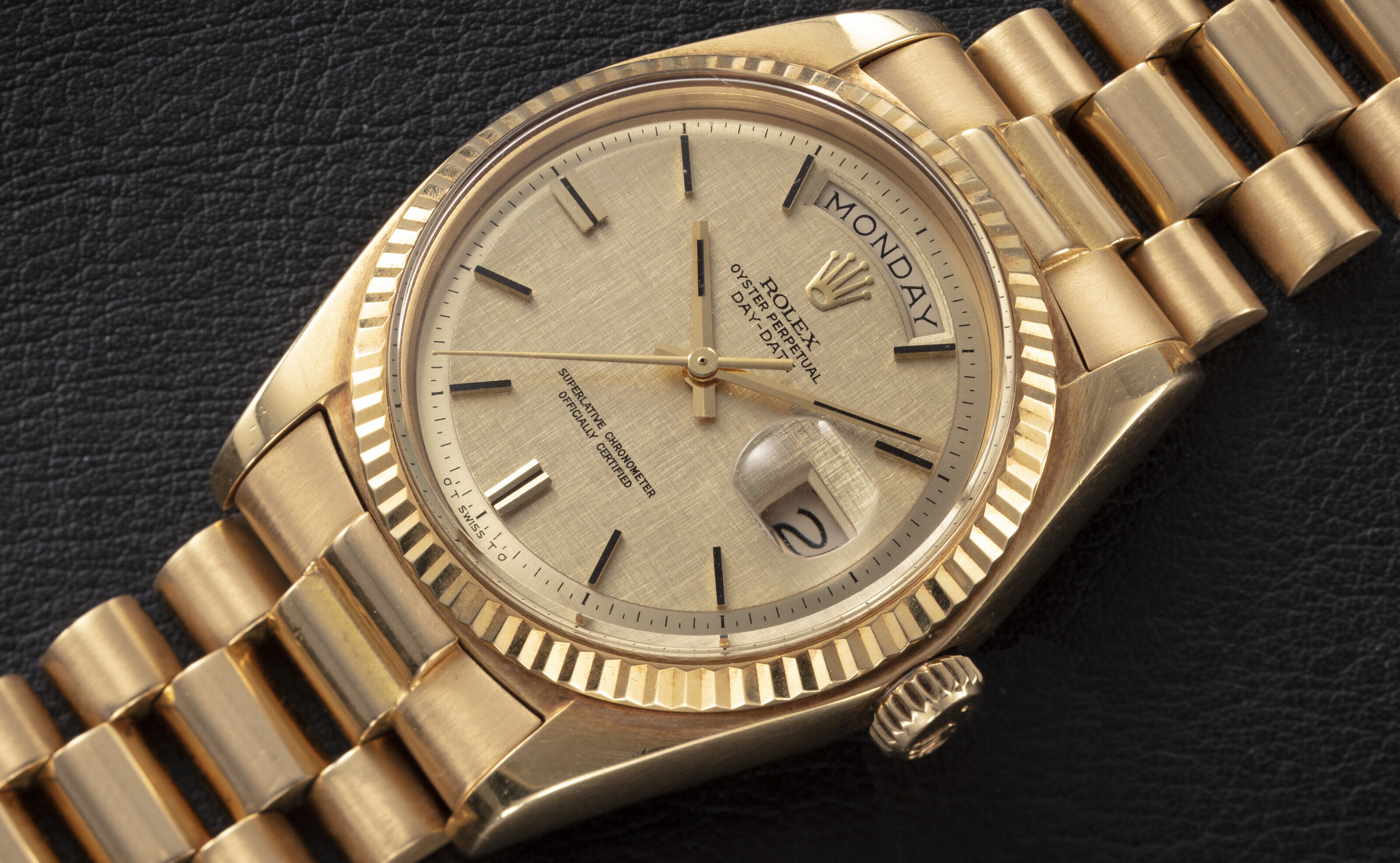 Date 1803 Rolex Day Date Gold Dial ROLEX, DAY-DATE 1803, A GOLD