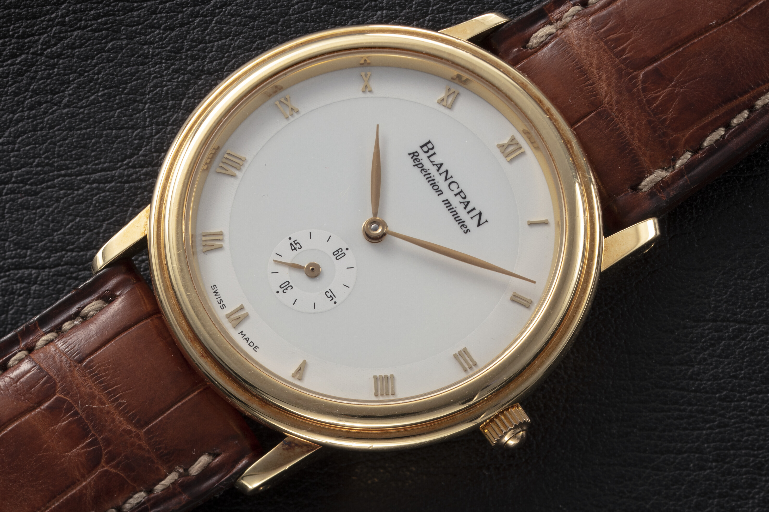 BLANCPAIN VILLERET REF. 0035 1418 A GOLD AUTOMATIC MINUTE