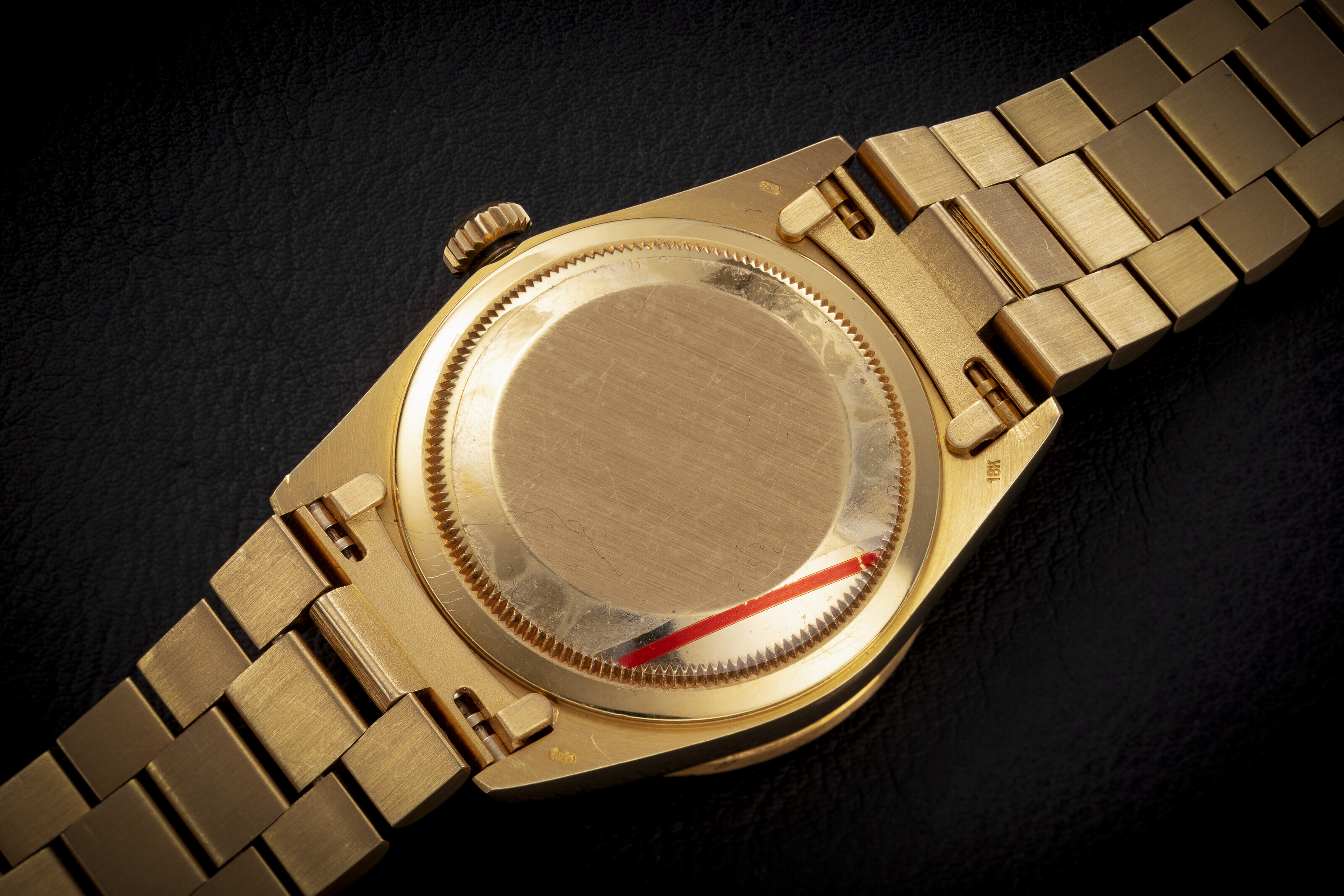 子供お花 SR ROLEX, DAY-DATE REF. 18308, A GOLD AND DIAMOND-SET WRISTWATCH WITH