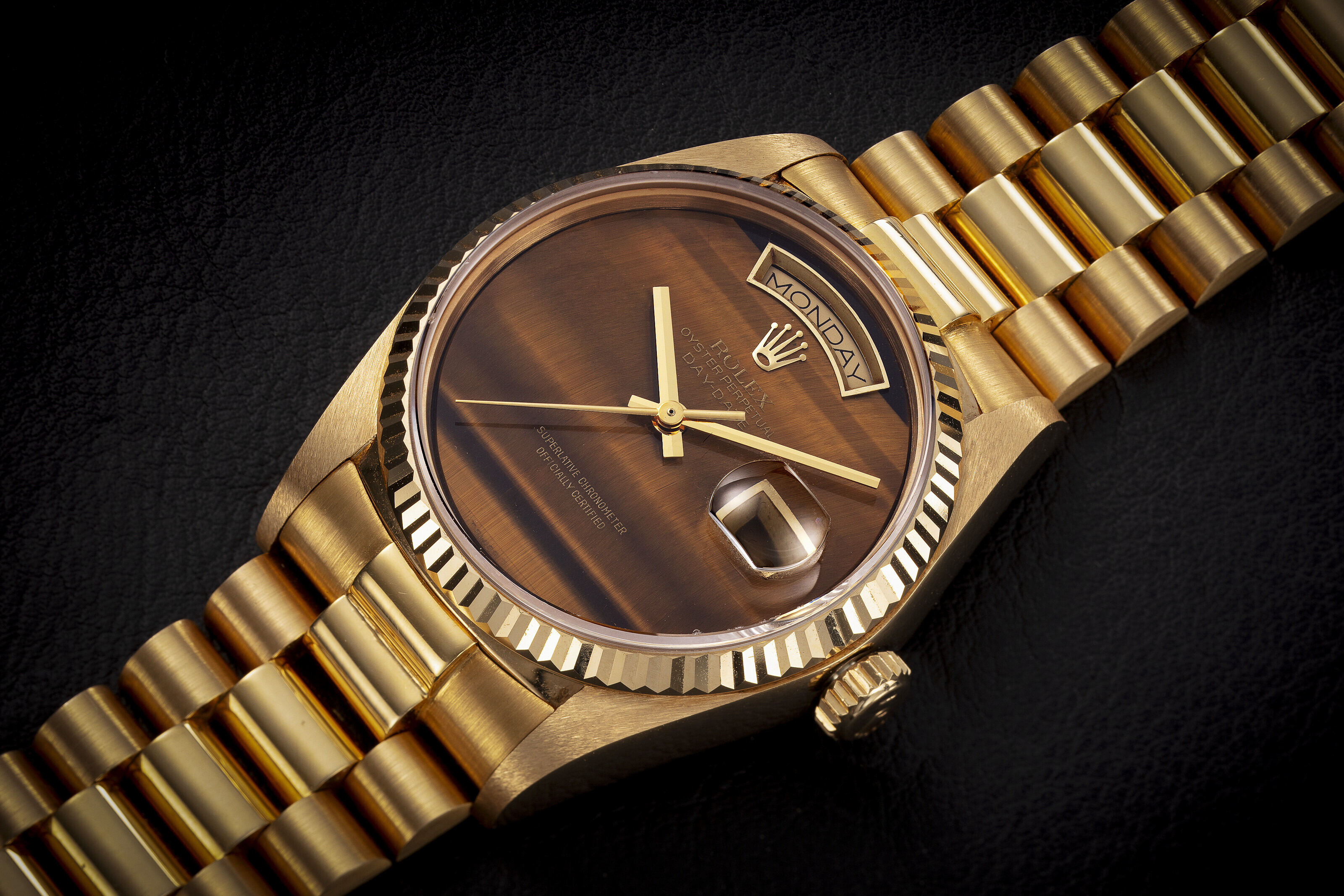 ROLEX, DAY-DATE REF. 18138, A GOLD AND DIAMOND-SET AUTOMATIC