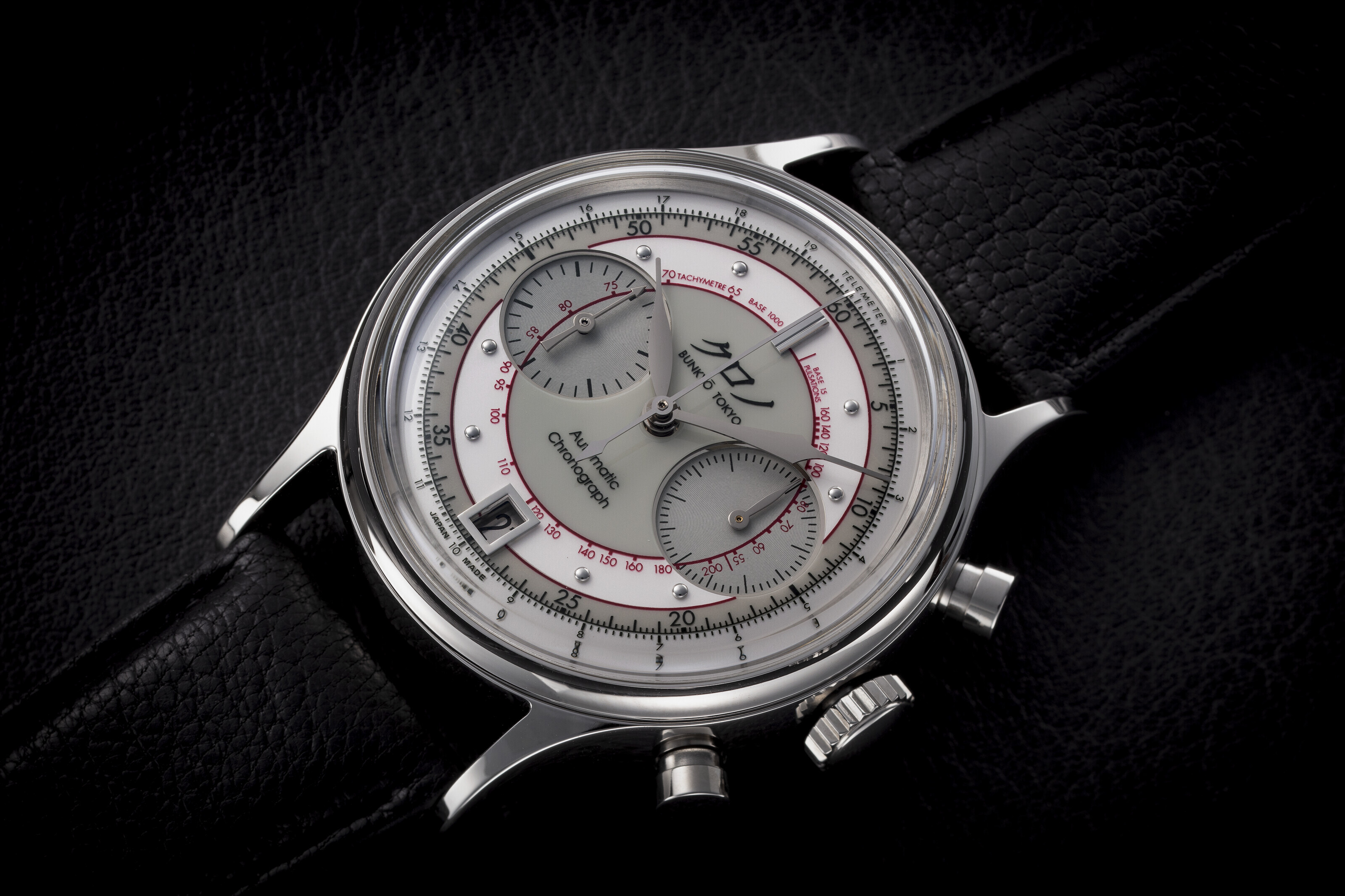 KURONO TOKYO, CHRONOGRAPH II WHITE 'SHIRO', A STEEL AUTOMATIC