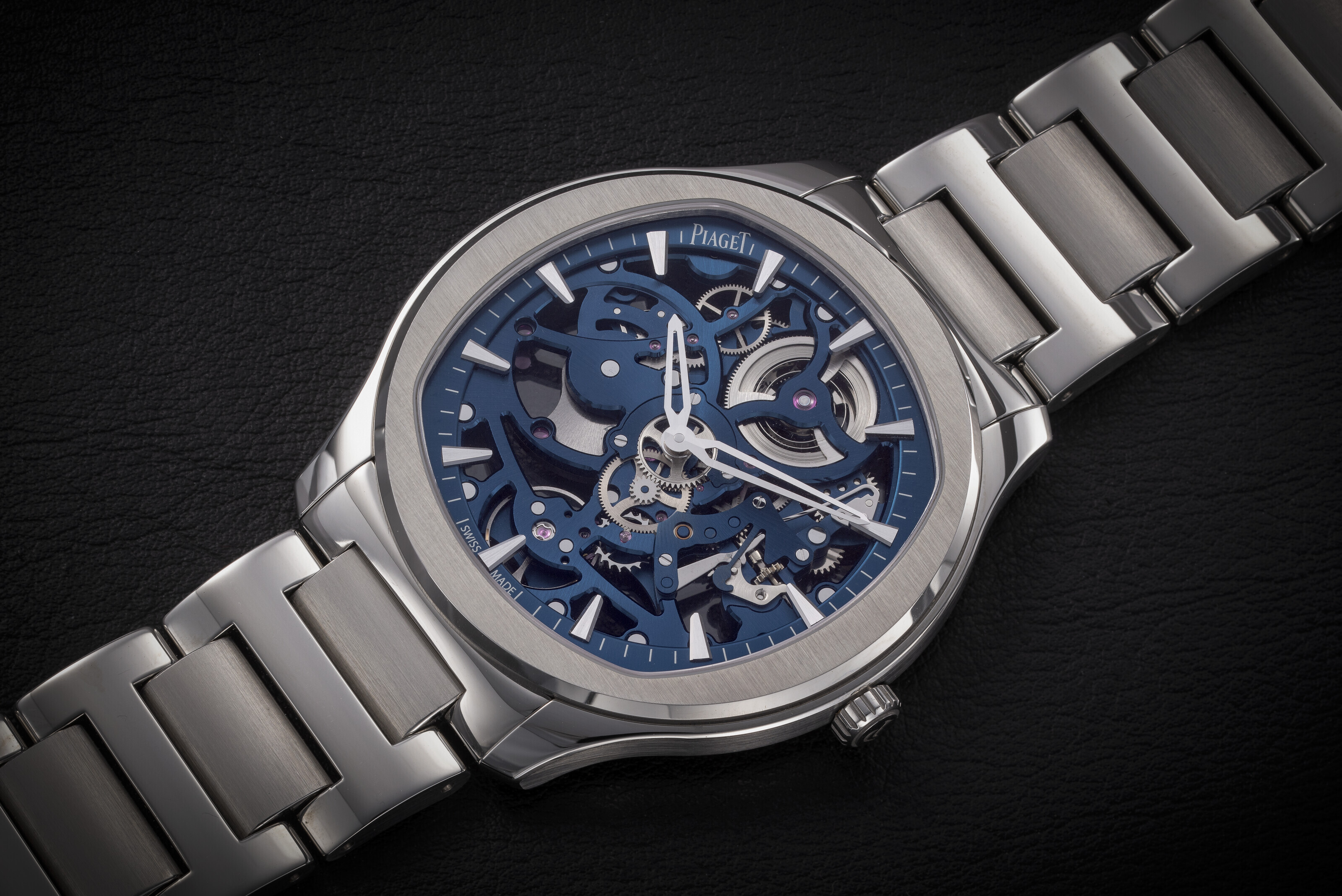 PIAGET, POLO S, A STEEL SKELETONISED AUTOMATIC WRISTWATCH, CASE NUMBER ...