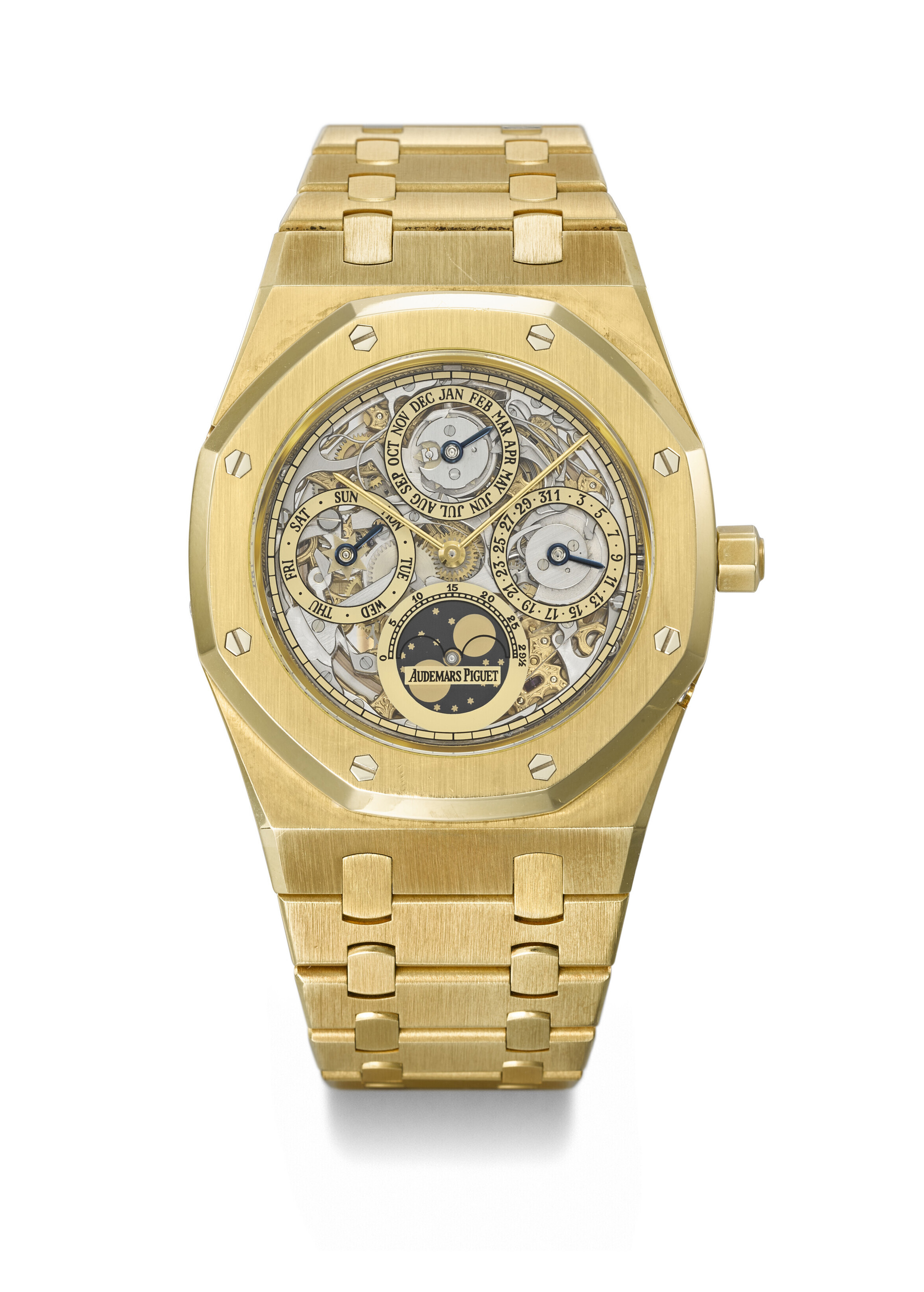 AUDEMARS PIGUET. AN EXCEPTIONALLY RARE AND ATTRACTIVE PLATINUM