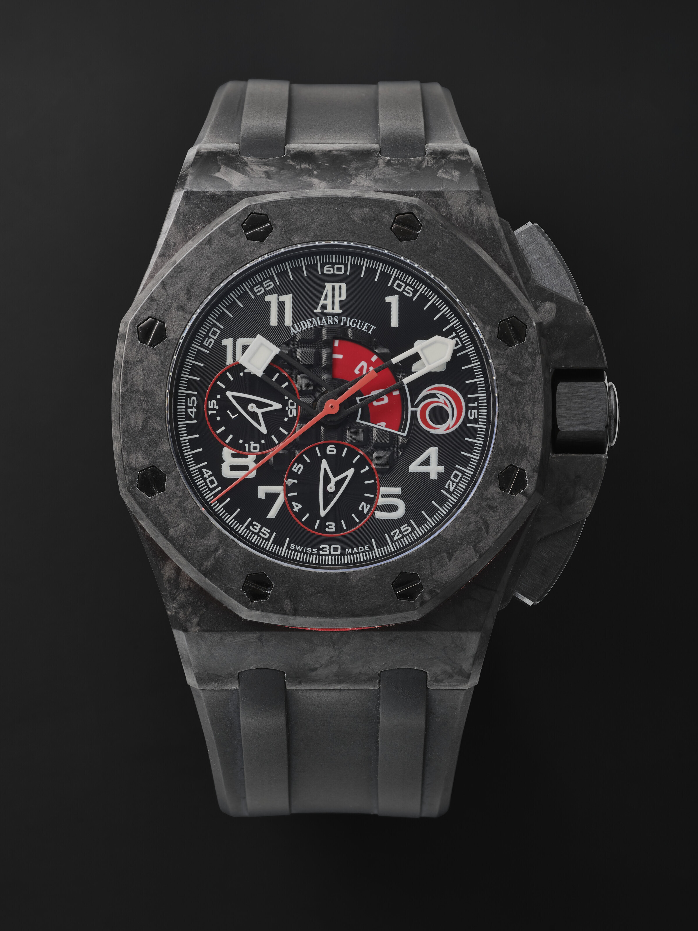 Catalog image of AUDEMARS PIGUET, LIMITED EDITION CARBON ROYAL OAK OFFSHORE ALINGHI TEAM, NO. 11…