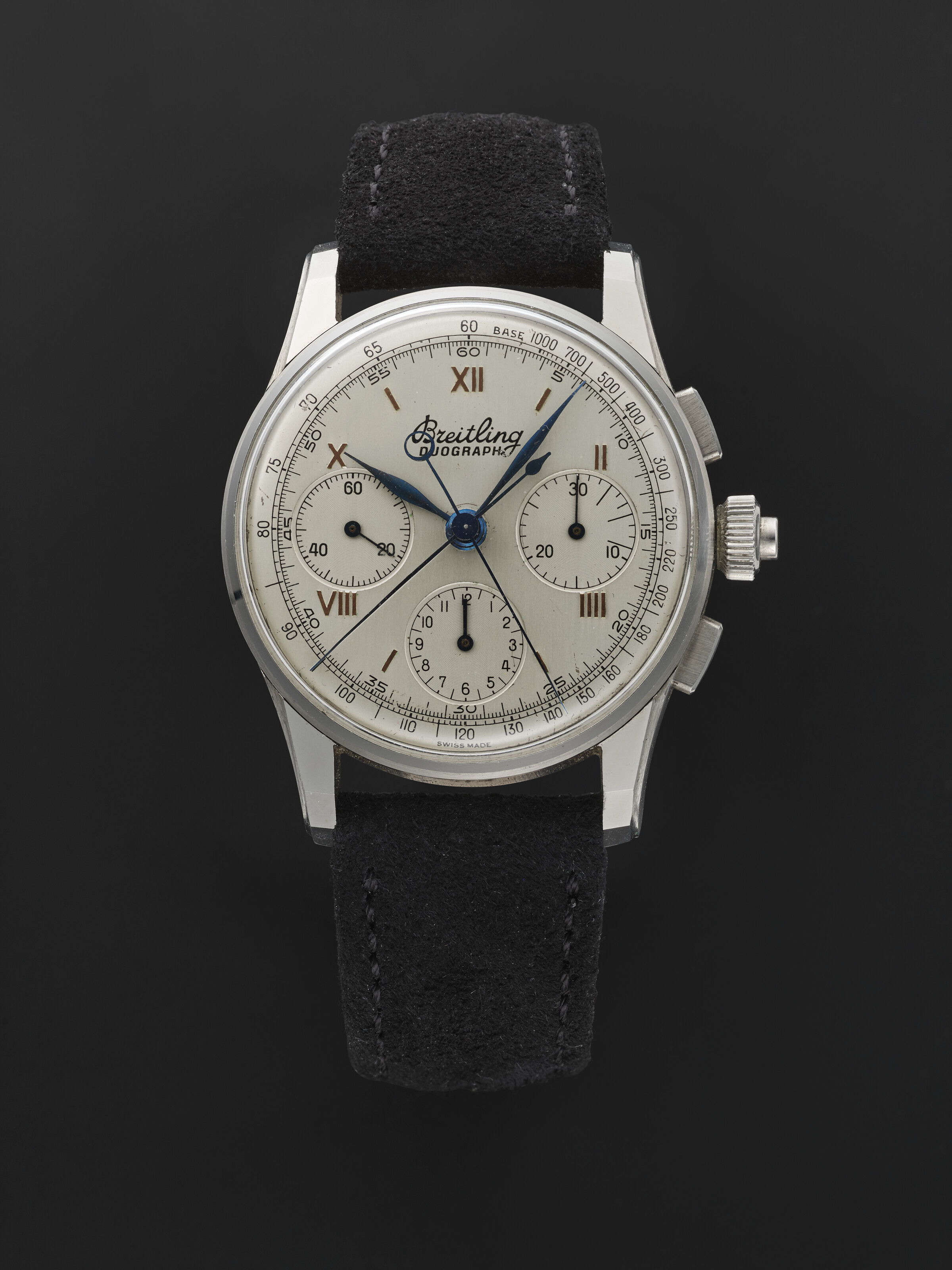 BREITLING, STEEL SPLITSECONDS CHRONOGRAPH WITH TACHYMETER SCALE, REF