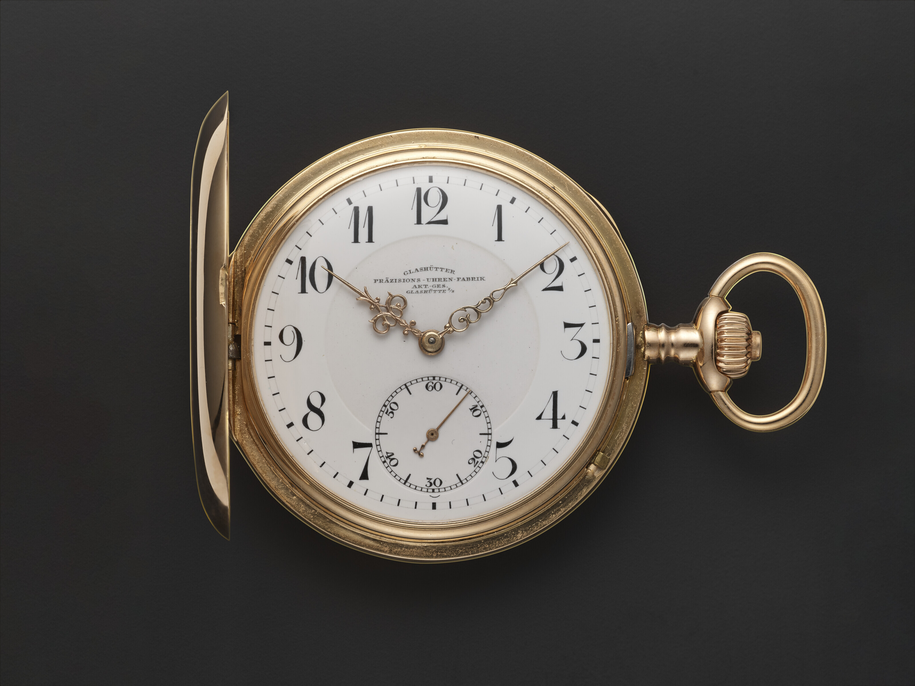 GLASHUTTE YELLOW GOLD HUNTER CASE POCKET WATCH Christie s