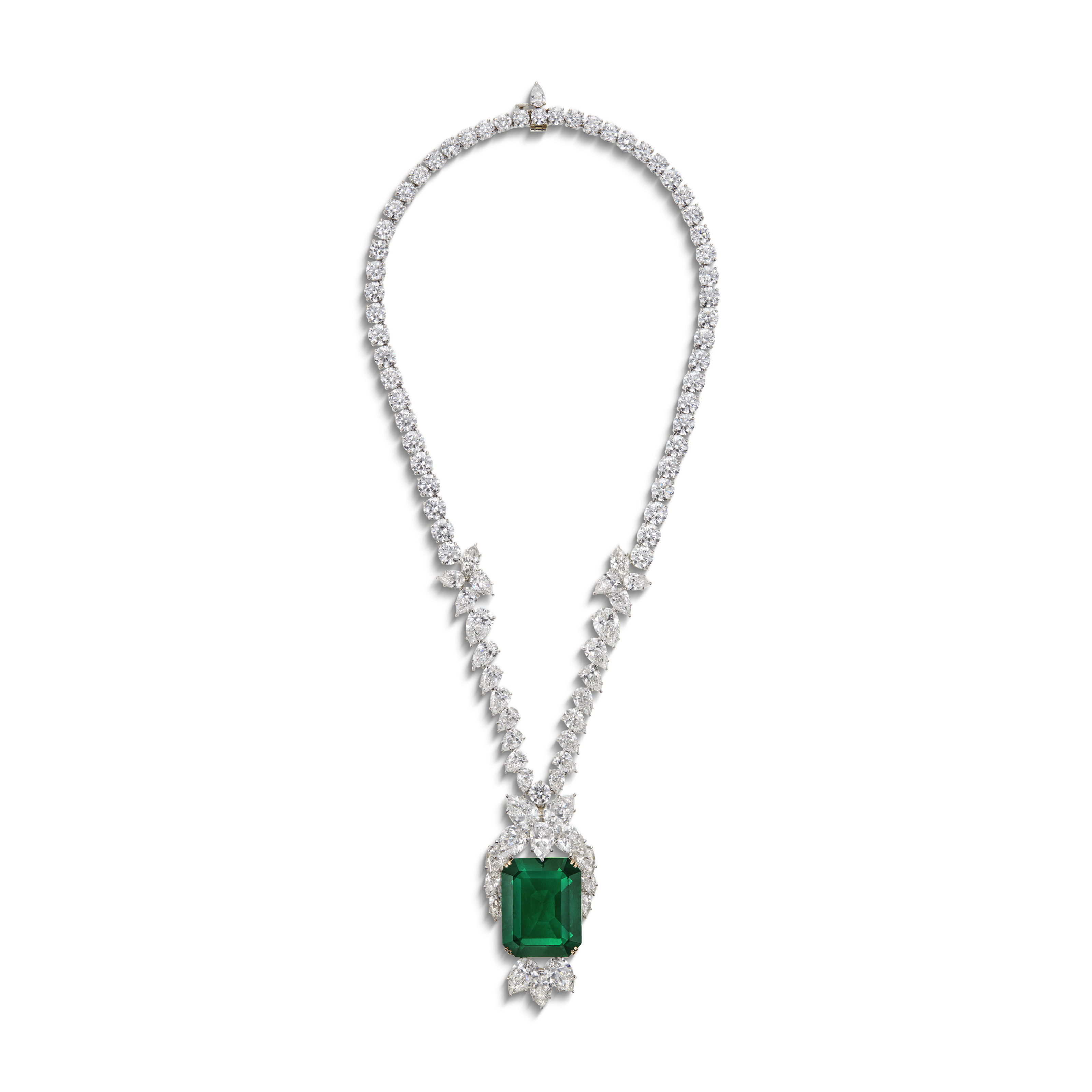Harry winston best sale emerald necklace