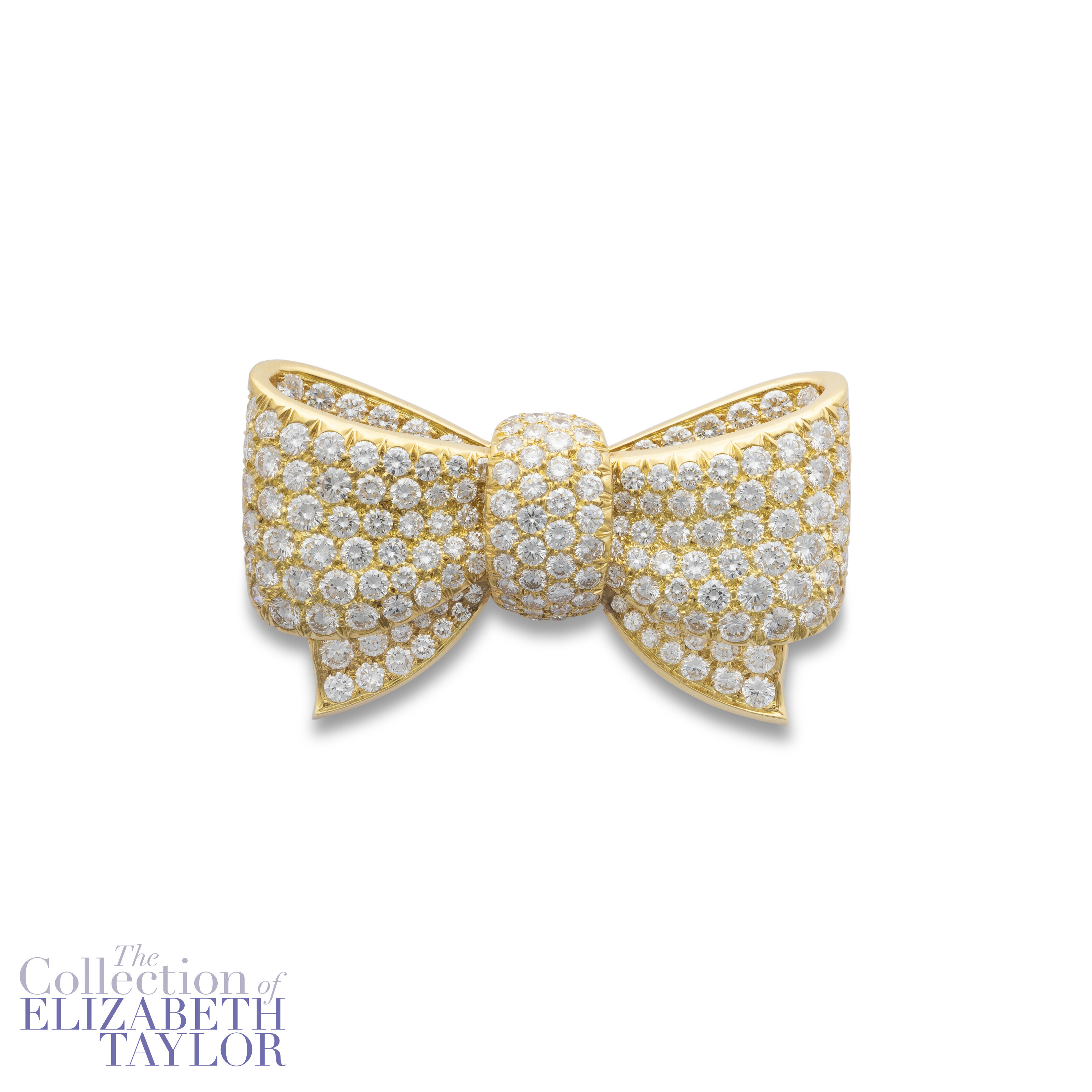Broche Nœud Plaquée Or Galvanique 18 Carats - Bijou Vintage, Monture En Laiton, Occasion Avec Usure D'usage