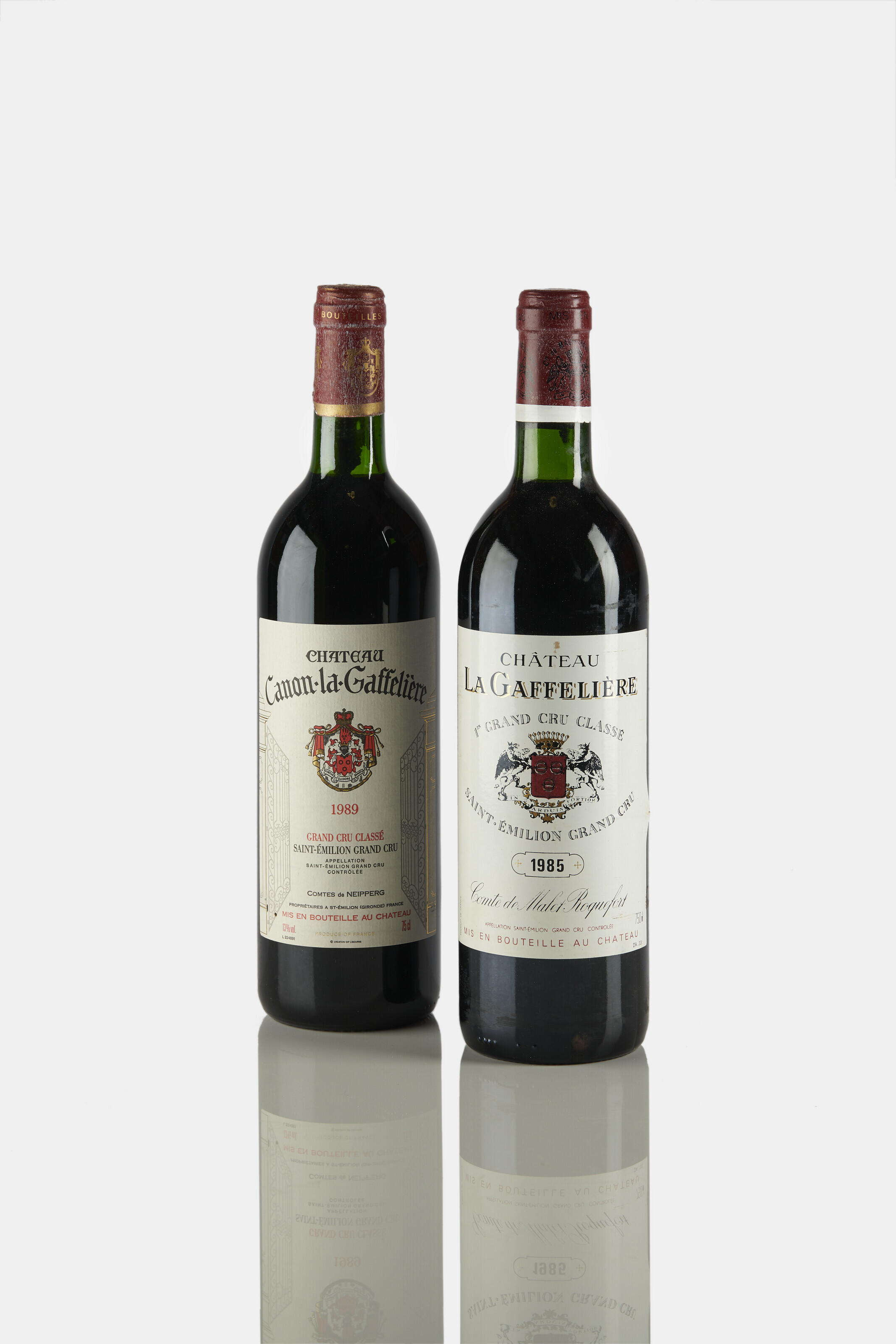 Mixed 1980's Claret, Château La Gaffelière 1985In original wooden case ...