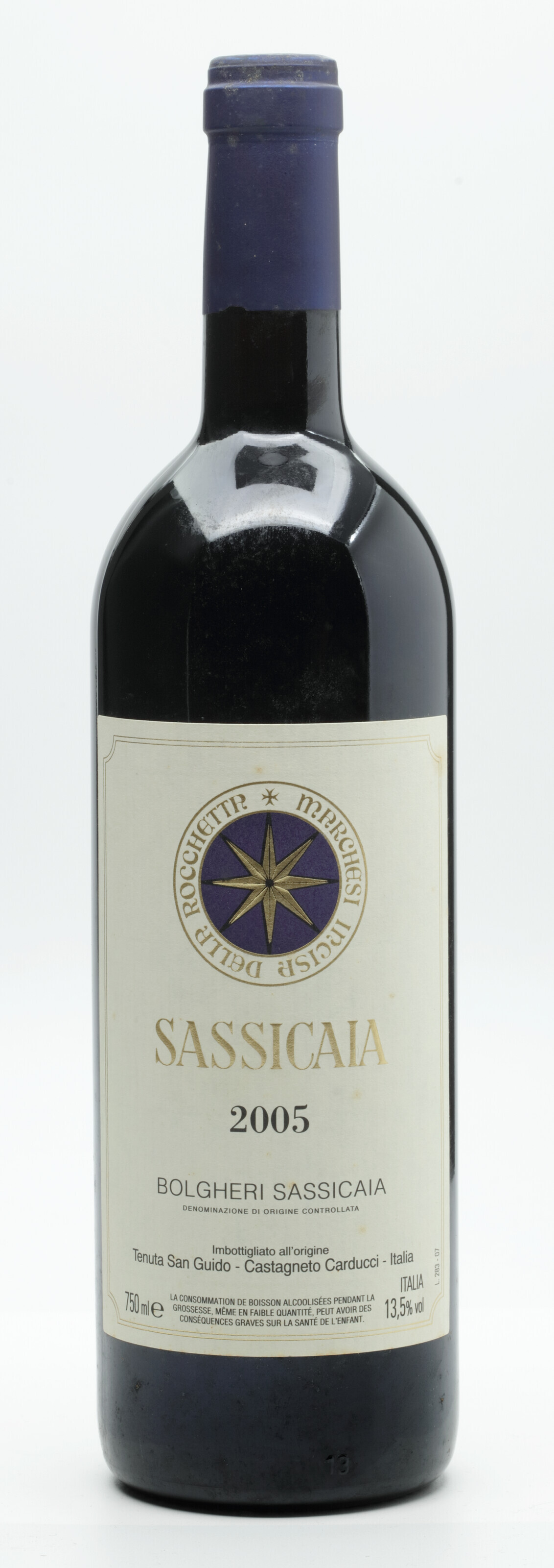 Sassicaia 2005, TuscanySpecial edition. In original wooden case