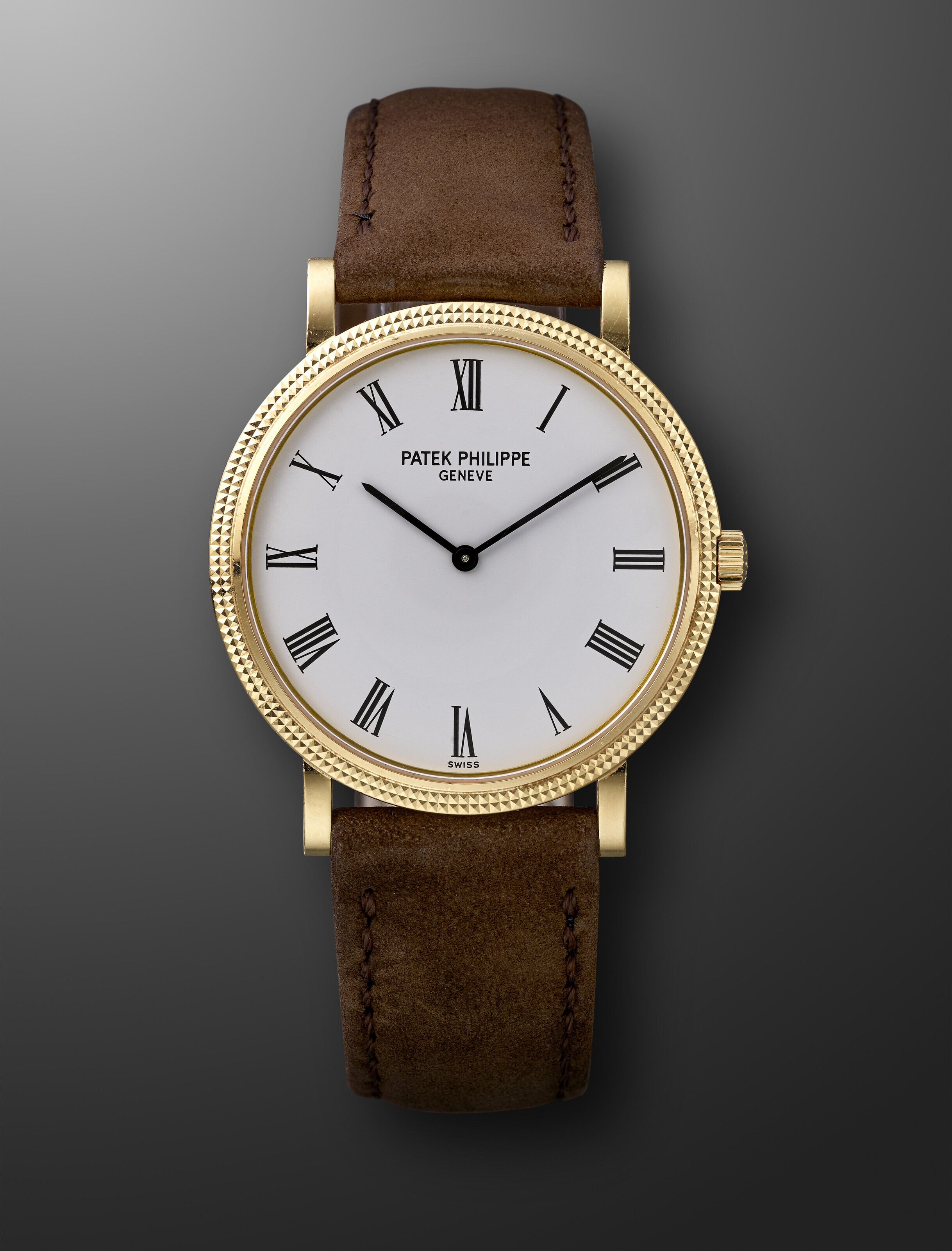 PATEK PHILIPPE YELLOW GOLD CALATRAVA CLOU DE PARIS REF. 3992 Christie s