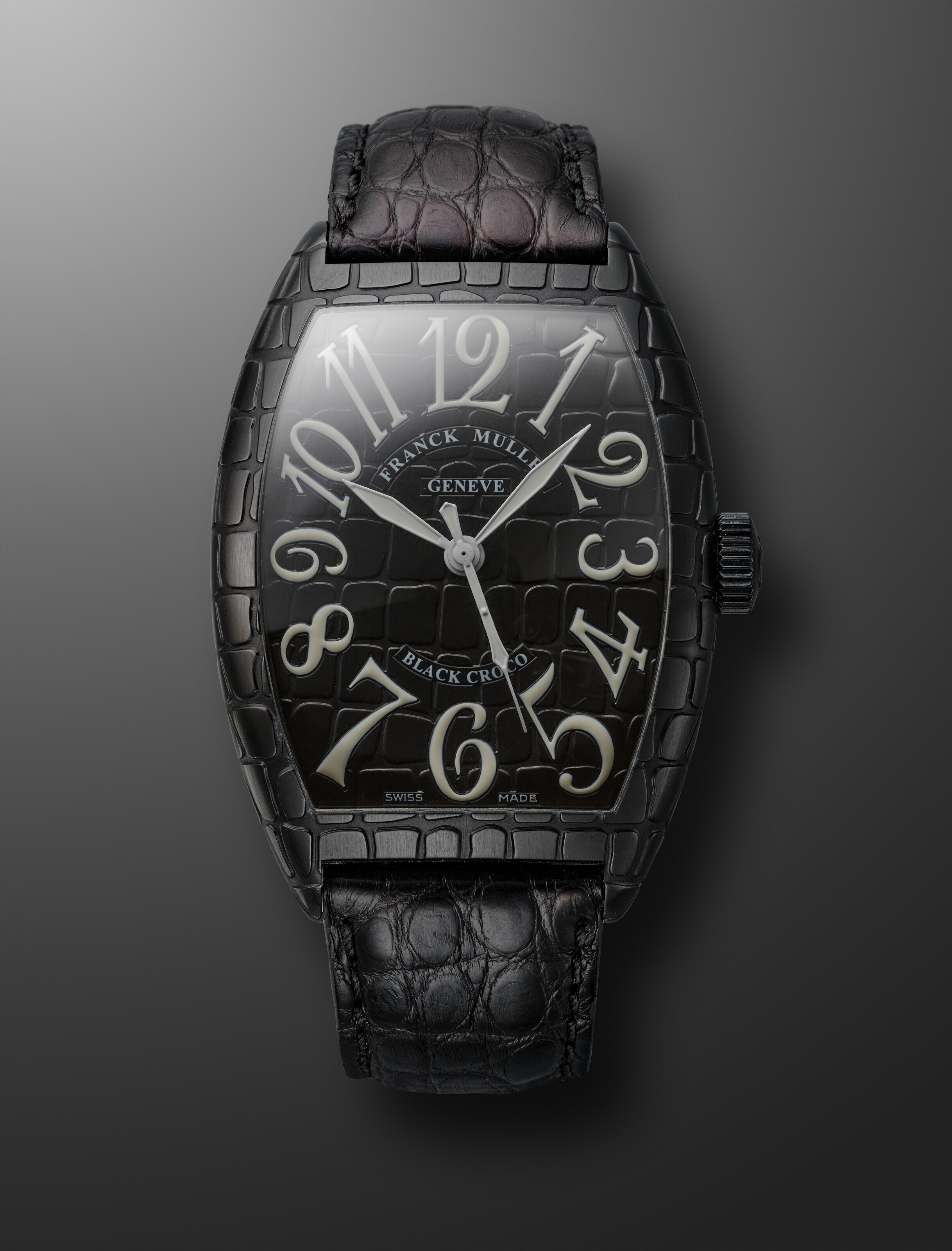 FRANCK MULLER, PVD STAINLESS STEEL 'BLACK CROCO', REF. 8880.SC.BR