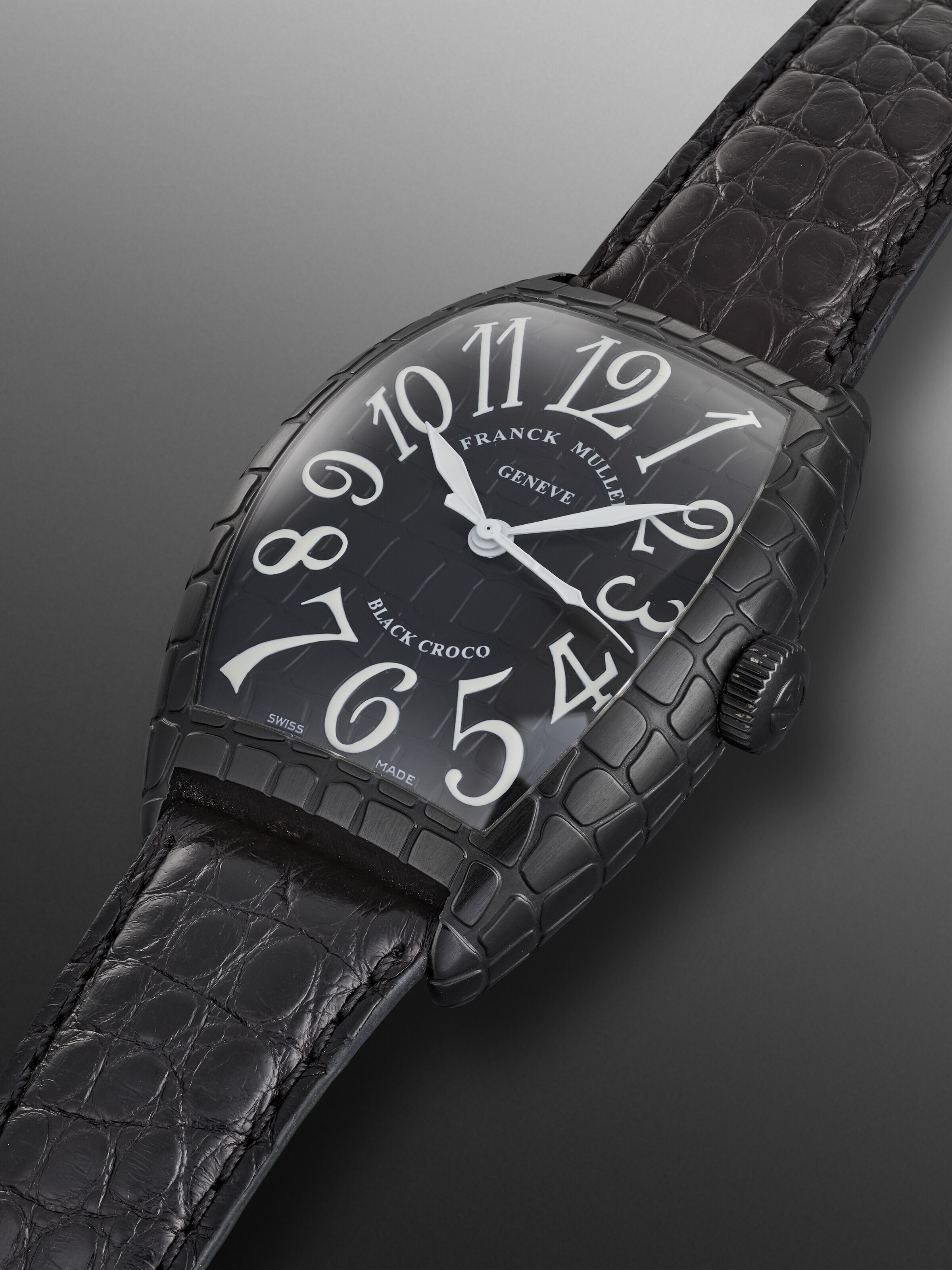 FRANCK MULLER, PVD STAINLESS STEEL 'BLACK CROCO', REF. 8880.SC.BR