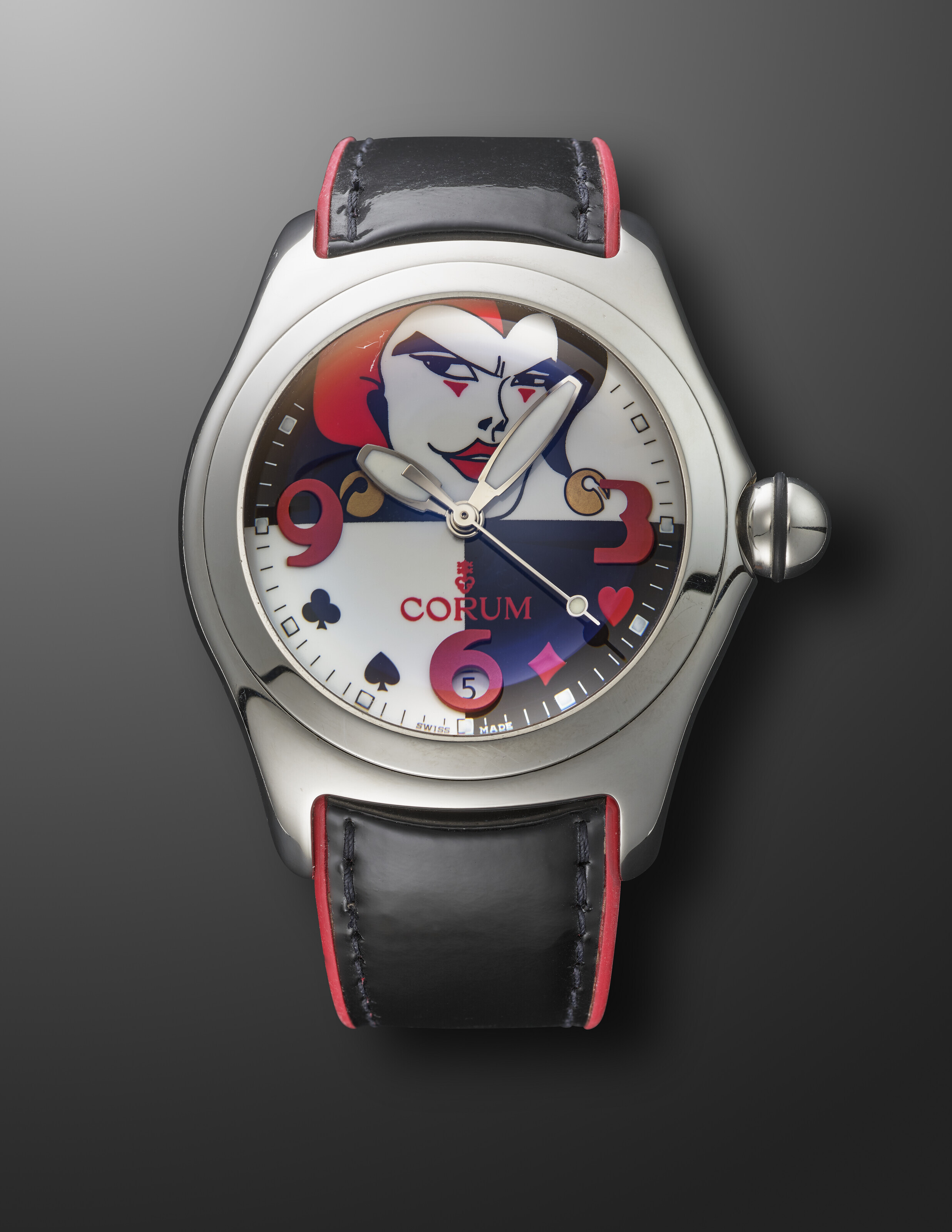 CORUM, LIMITED EDITION STAINLESS STEEL JOKER 'BUBBLE',