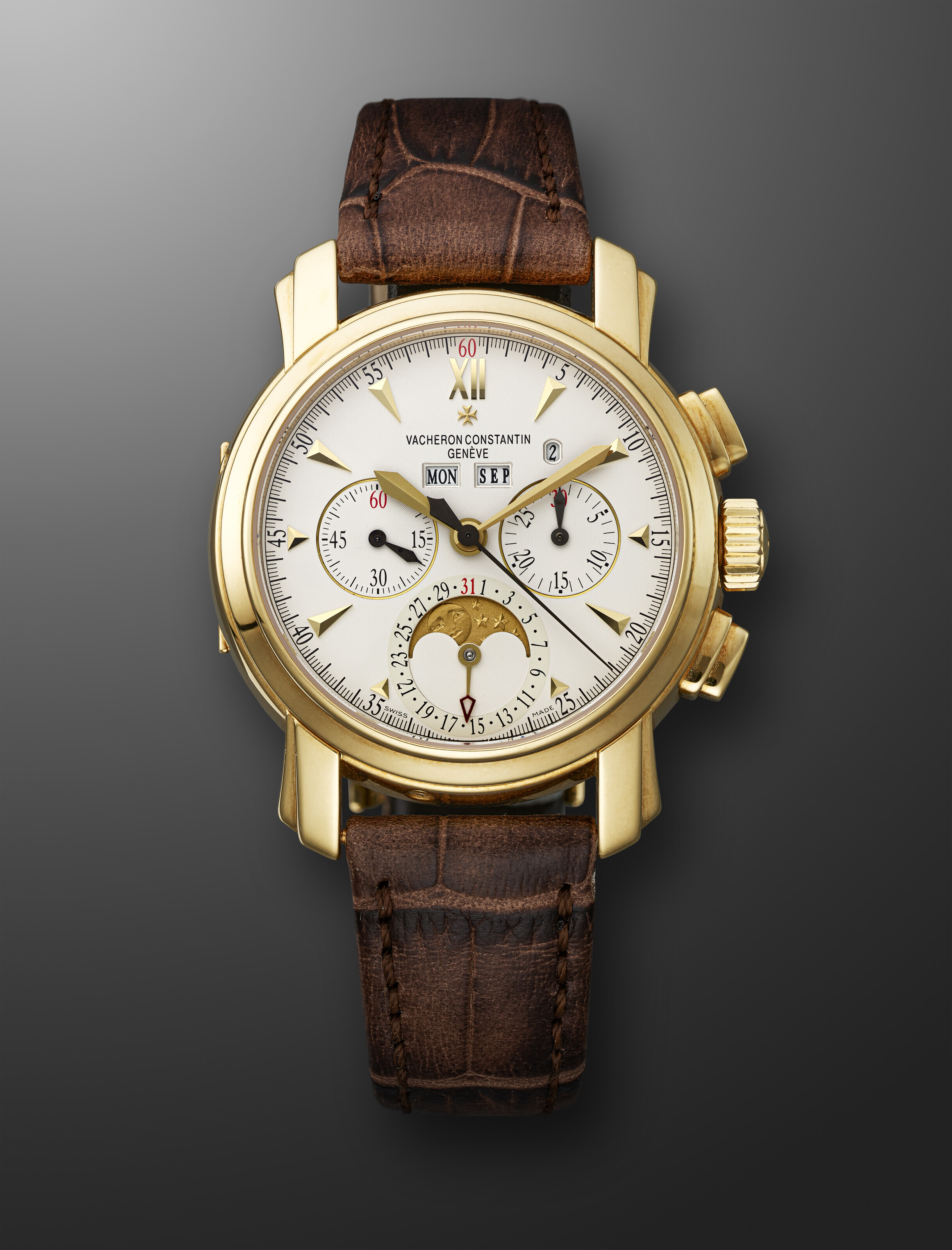 VACHERON CONSTANTIN, YELLOW GOLD PERPETUAL CALENDAR CHRONOGRAPH 'MALTE
