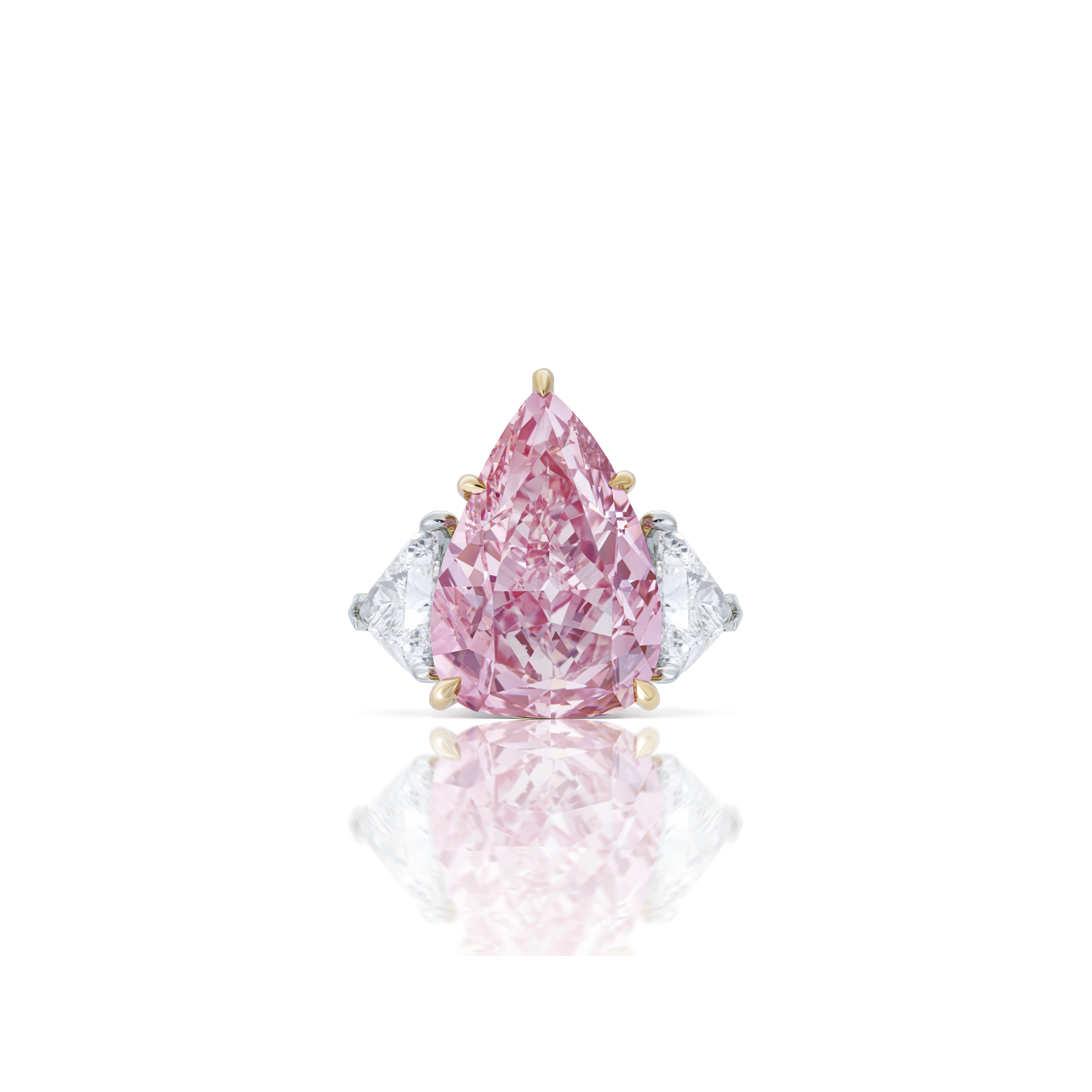 The &lsquo;Fortune Pink&rsquo; sensational coloured diamond and diamond ring. Sold for CHF 28,436,500 on 8 November 2022 at Christie&rsquo;s in Geneva