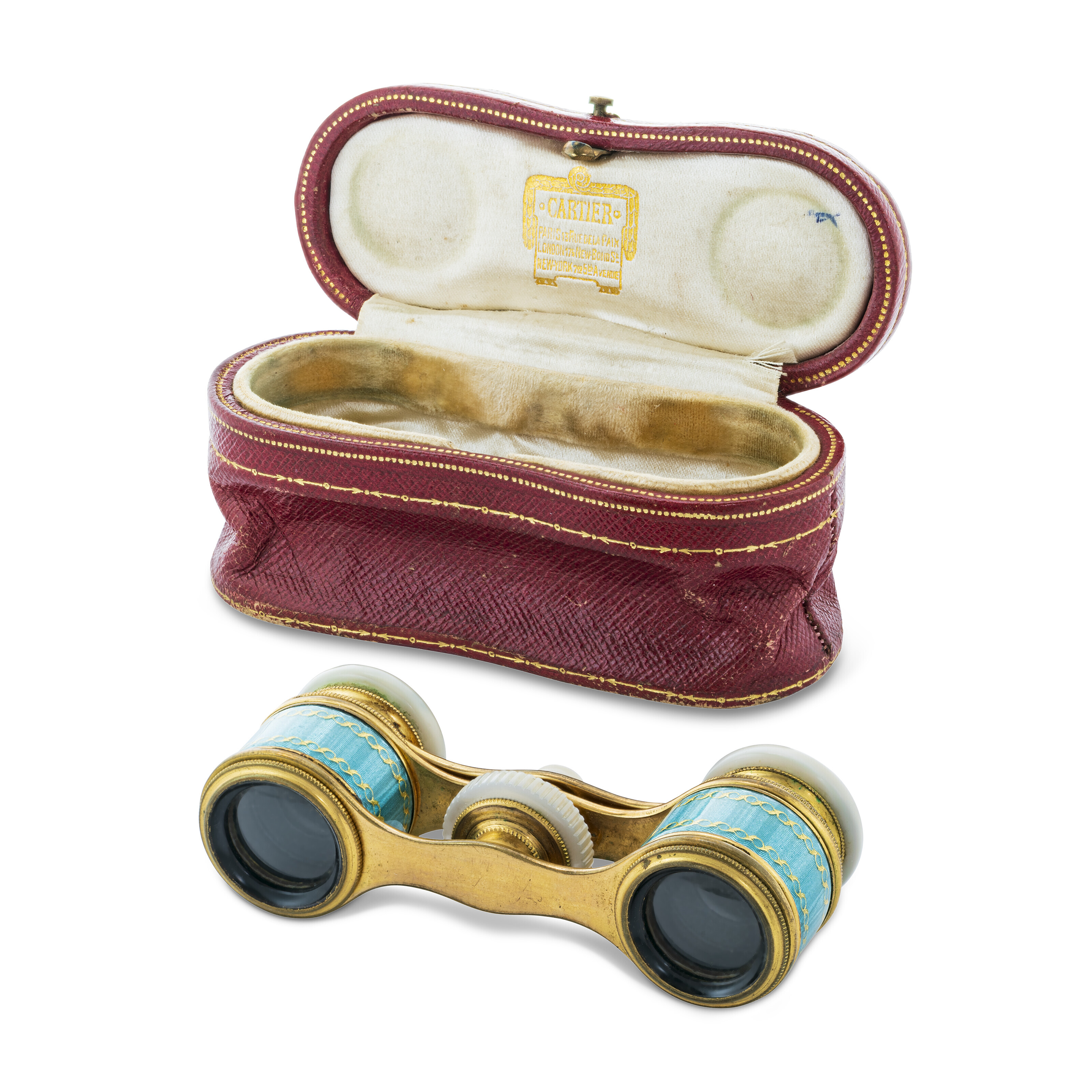 CARTIER BELLE EPOQUE MOTHEROFPEARL AND ENAMEL OPERA GLASSES, Christie’s