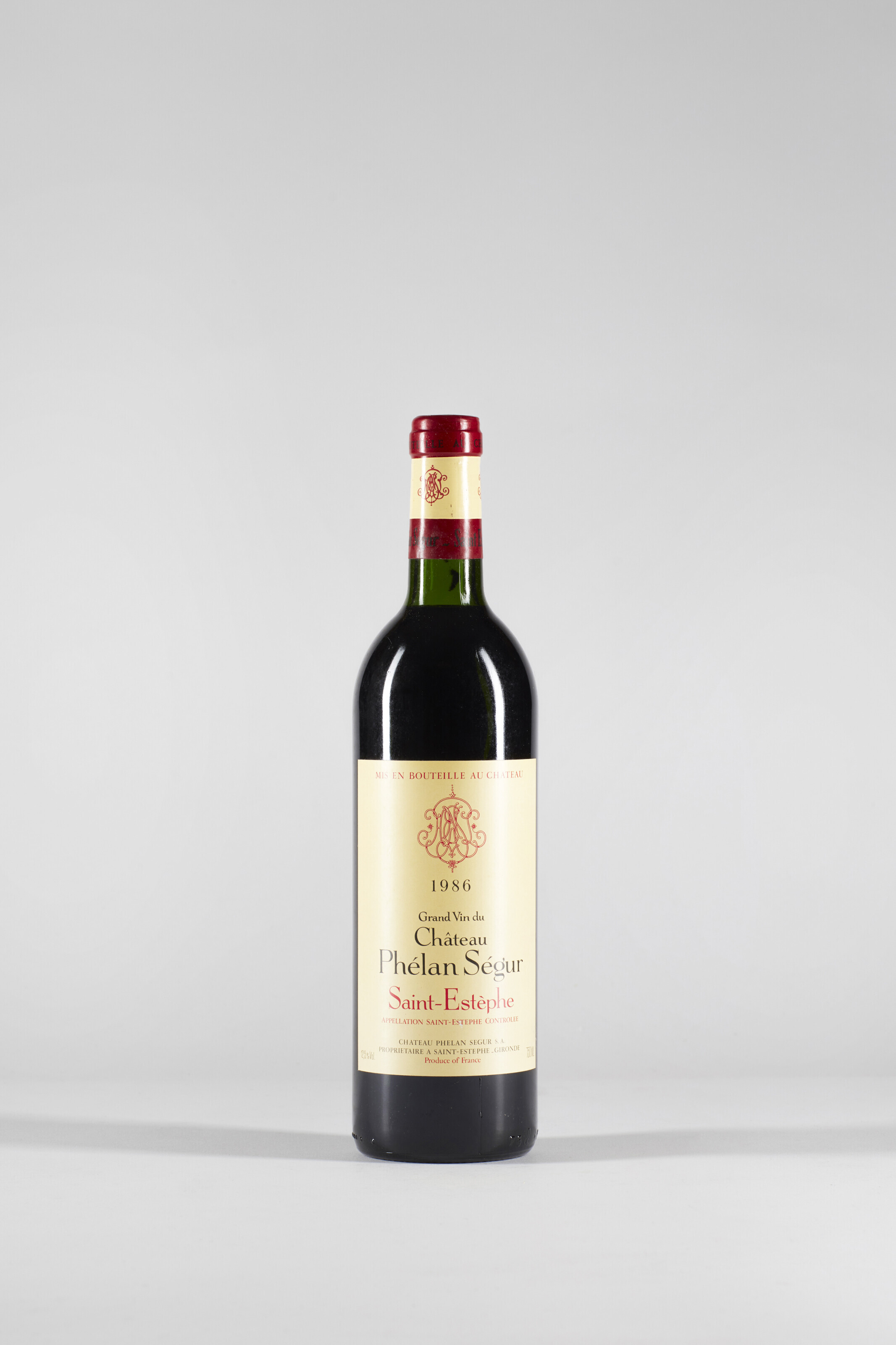 Château Phélan-Ségur 1986, Saint-Estéphe, cru bourgeois exceptionnelIn ...