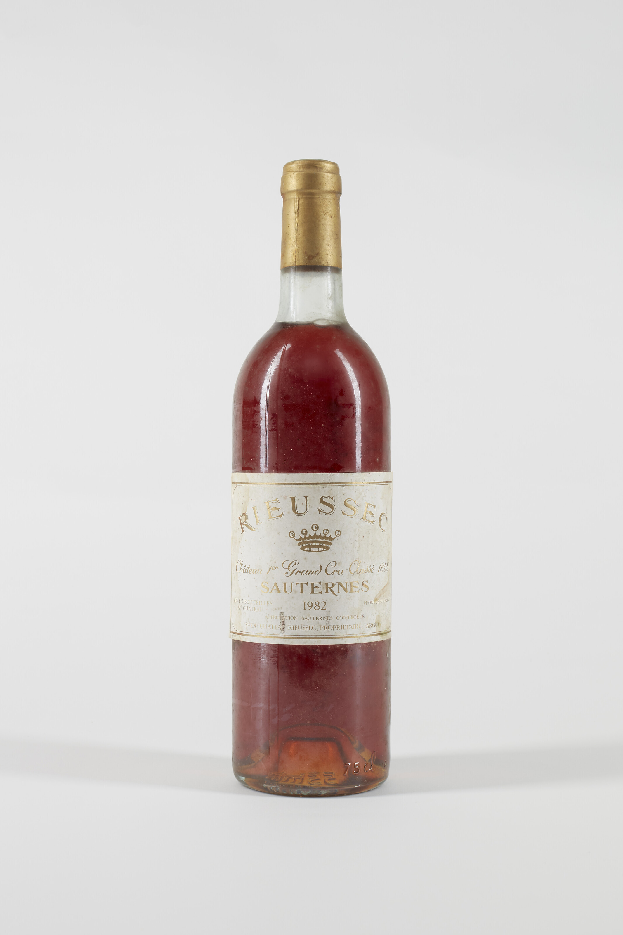 Château Rieussec 1982, Fargues (Sauternes), 1er cru classéBadly