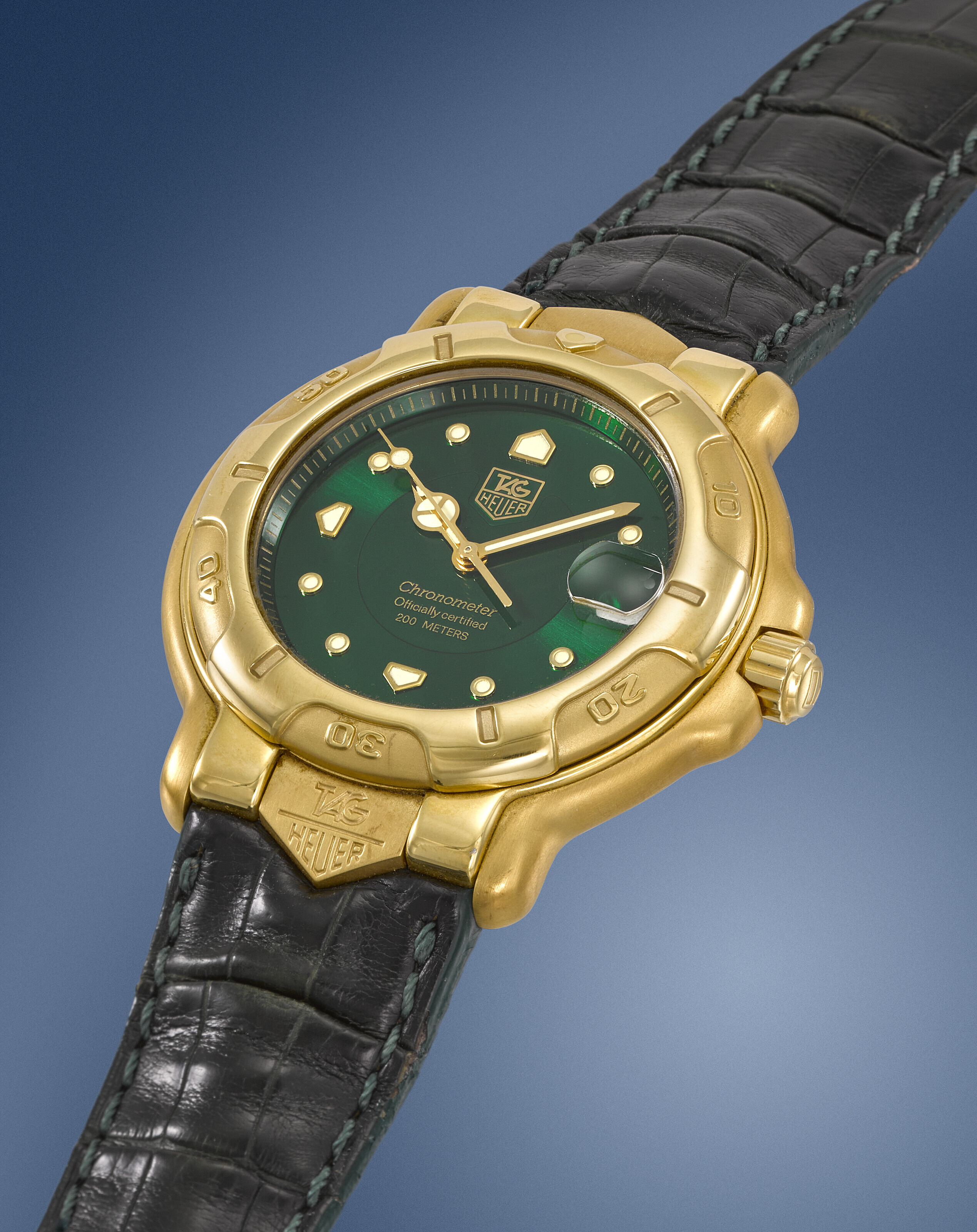 18k gold tag heuer watch