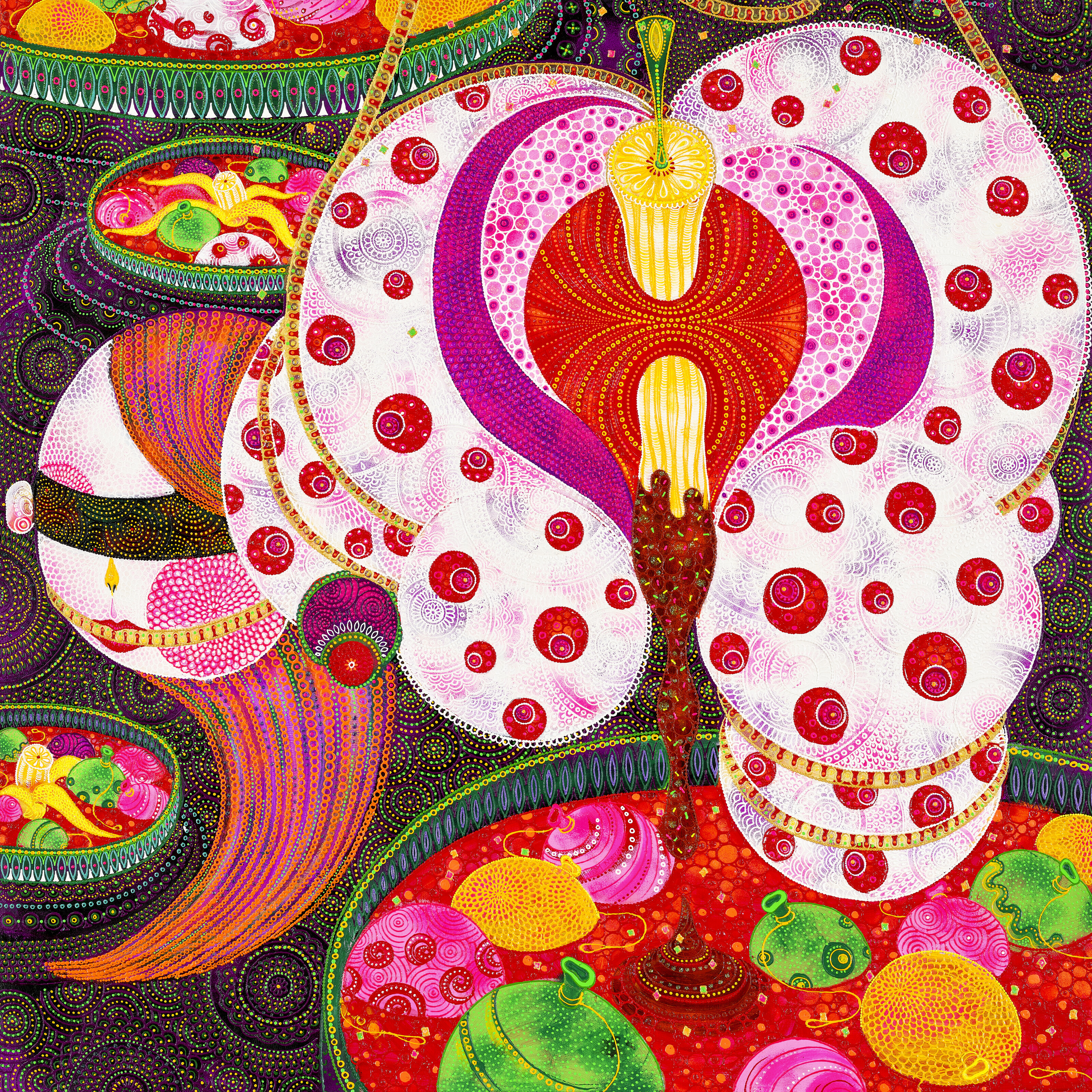 ZEVS (B. 1977), Liquidated Louis Vuitton, Murakami Multico – Black
