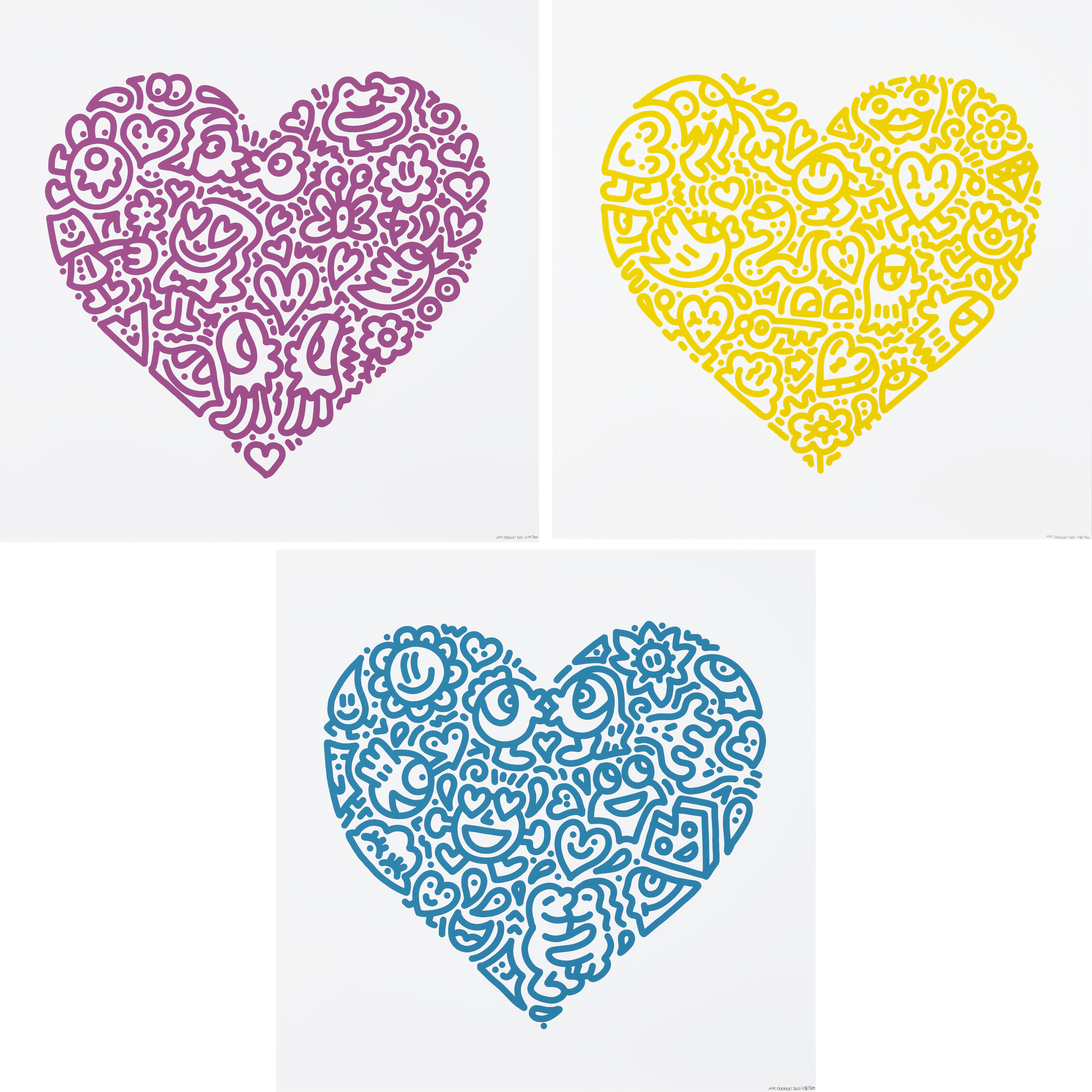 MR DOODLE (B.1994), Pop Heart: Jellyfish Passion; Pop Heart