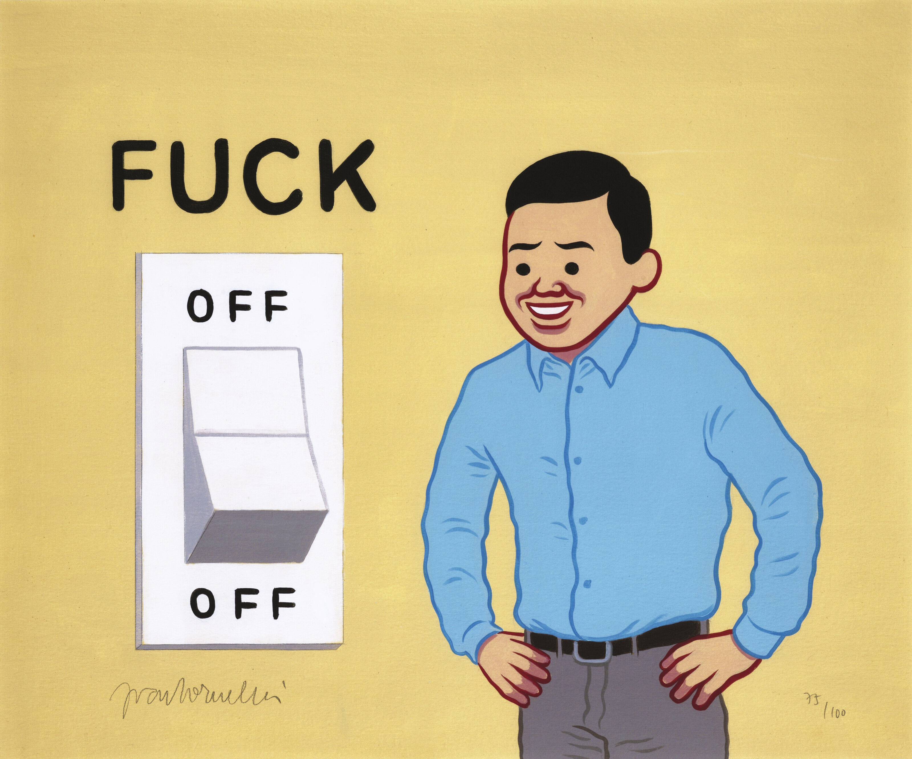 JOAN CORNELLÀ (B. 1981), Fuck off/off | Christie's