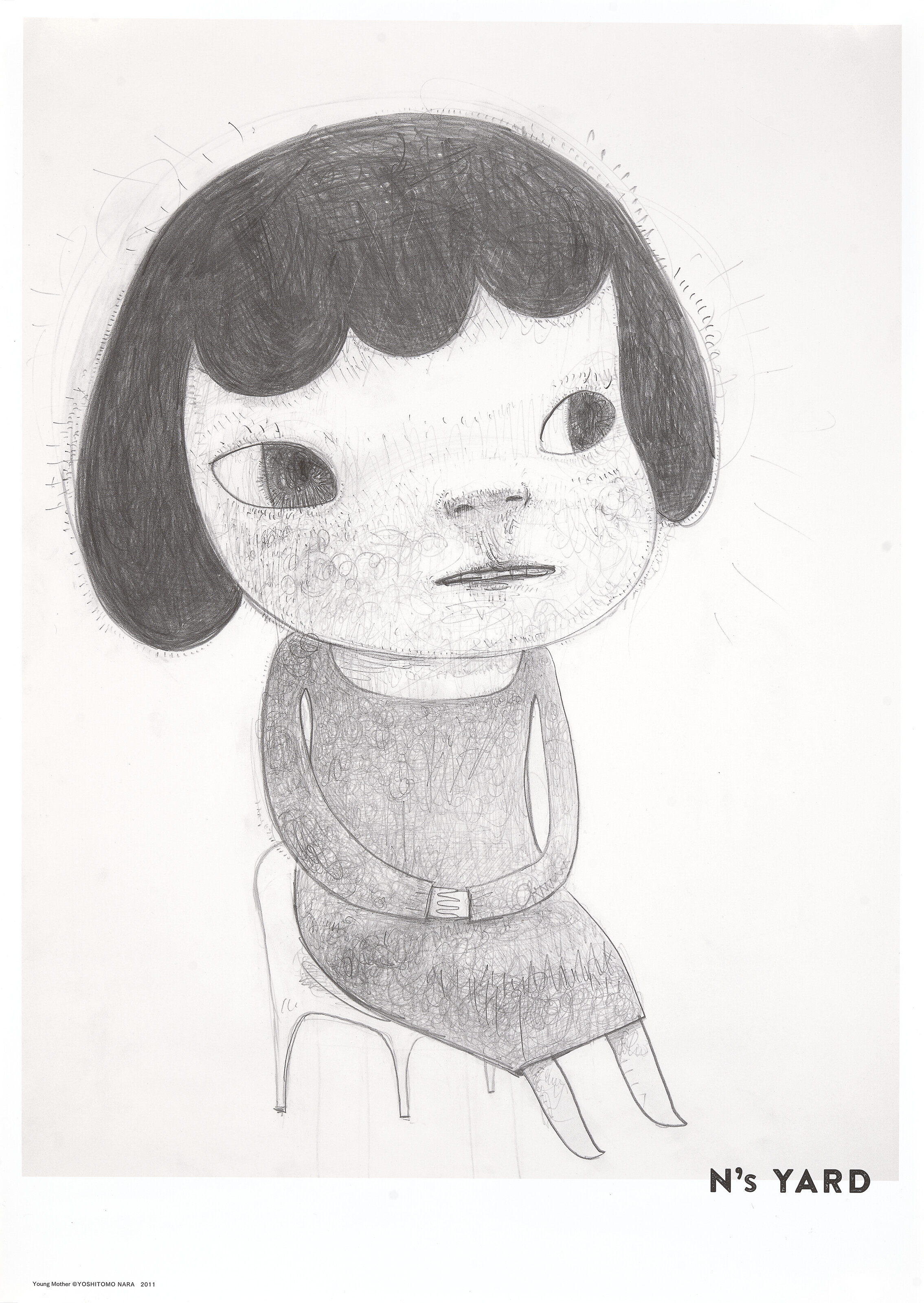 奈良美智（1959年生）, 9件作品：N's YARD 海報(i) 《午夜真相