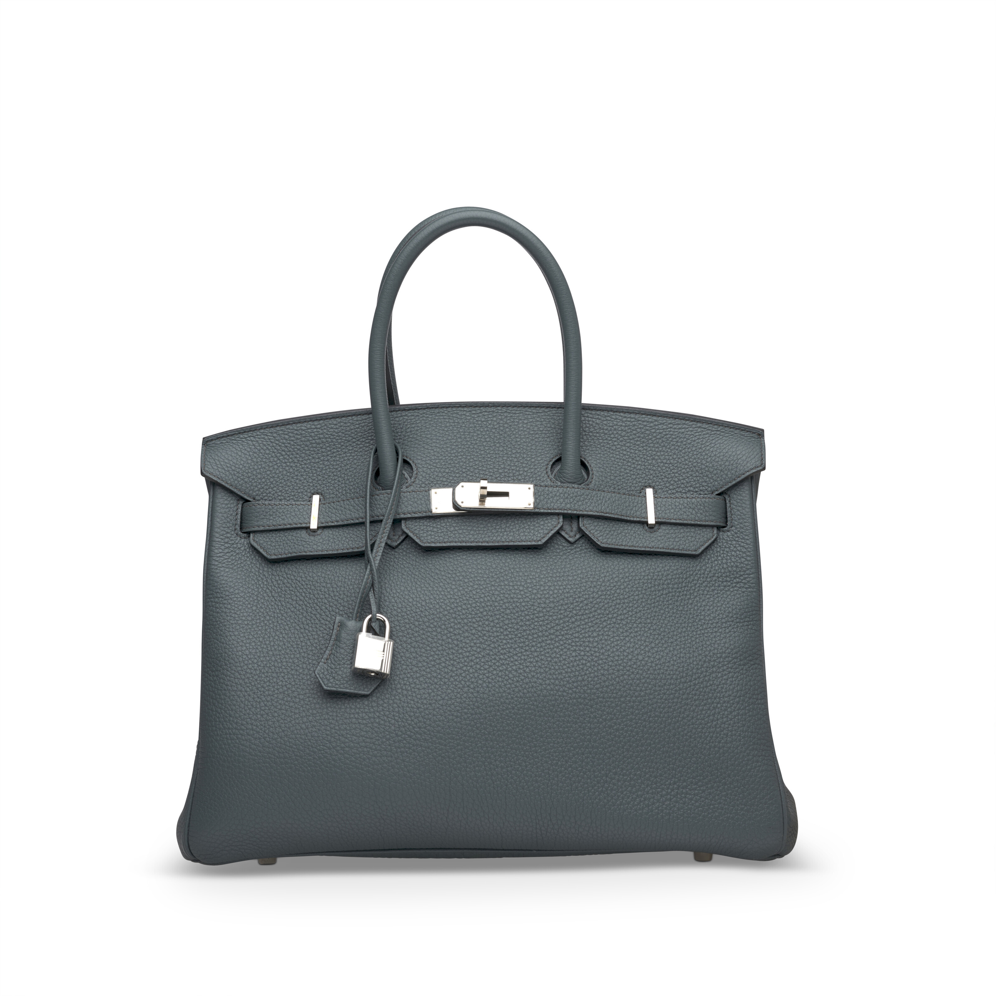 Hermes Black Togo Leather Palladium Plated Birkin 35 Bag