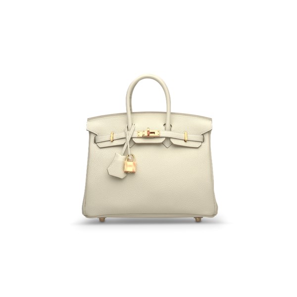 Hermes Birkin 25 Bag Craie Togo Leather with Rose Gold Hardware – Mightychic