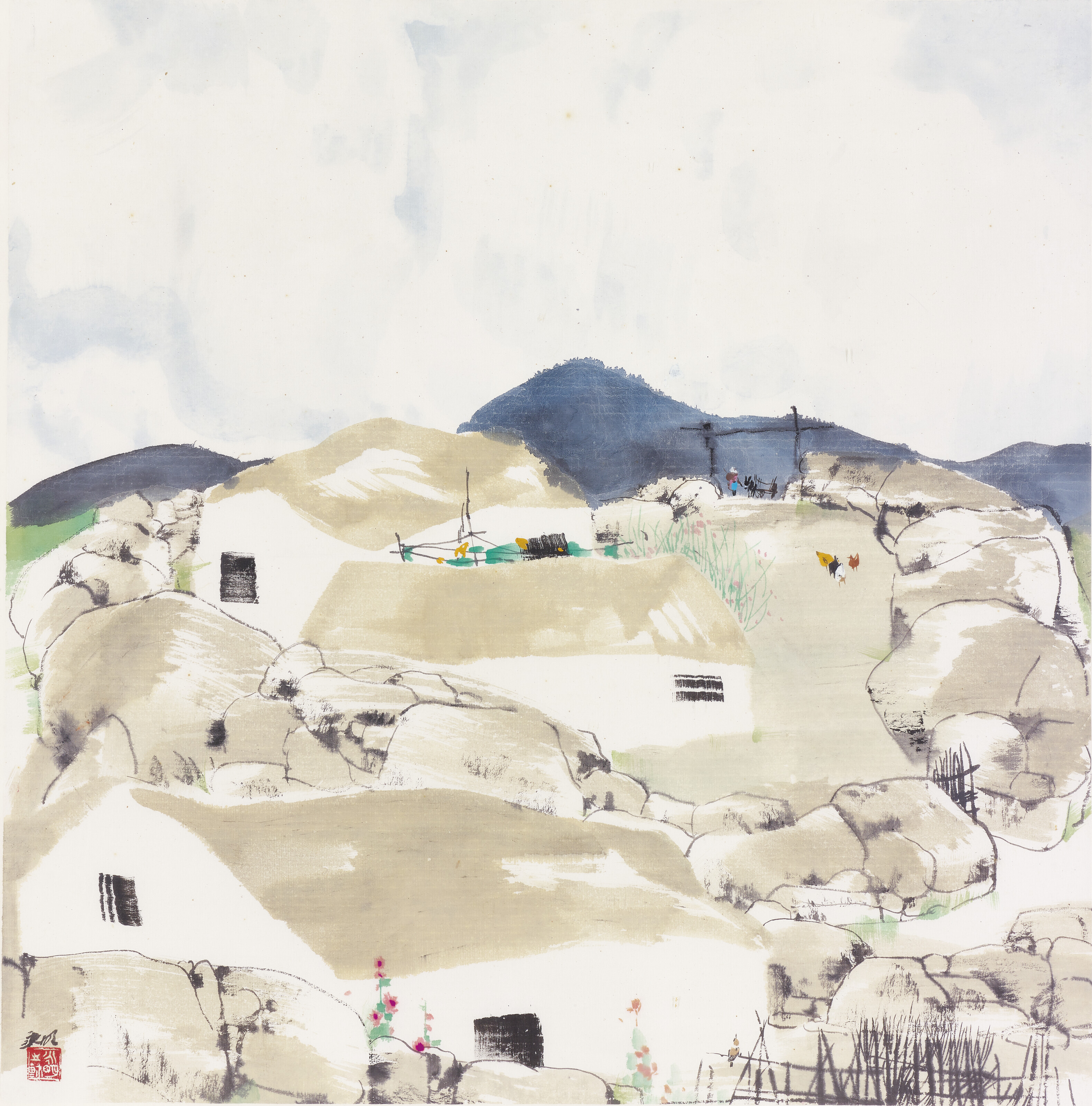 LIU YONGMING (B. 1943), Village Scene | Christie’s