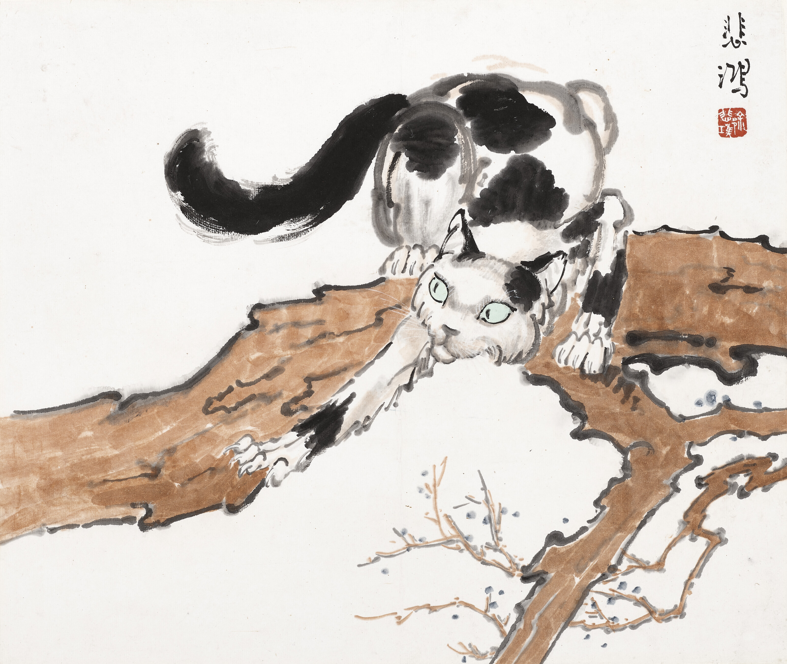 XU BEIHONG (18951953), Cat on Tree Christie’s