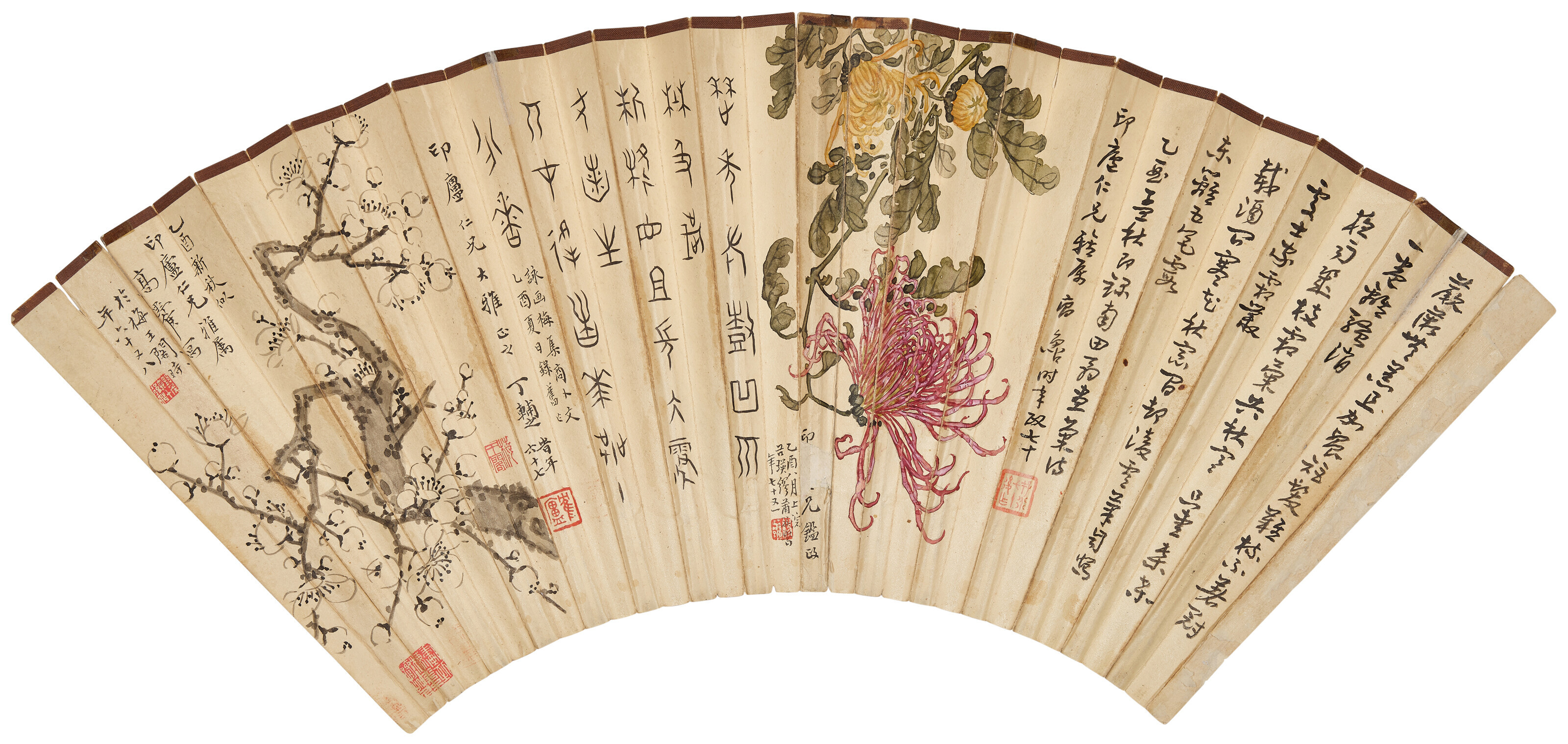 文革時代 字画 書画 絵巻 鄭板橋 花卉作品 北京文物指揮部作品封箱 文革時代 字画 書画 絵巻 鄭板橋 花卉作品 北京文物指揮部作品封