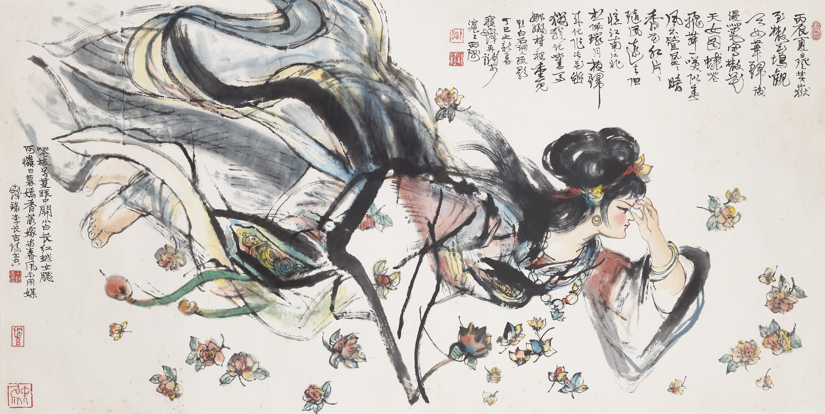 CHENG SHIFA (1921-2007), Nymph Scattering Flowers | Christie’s