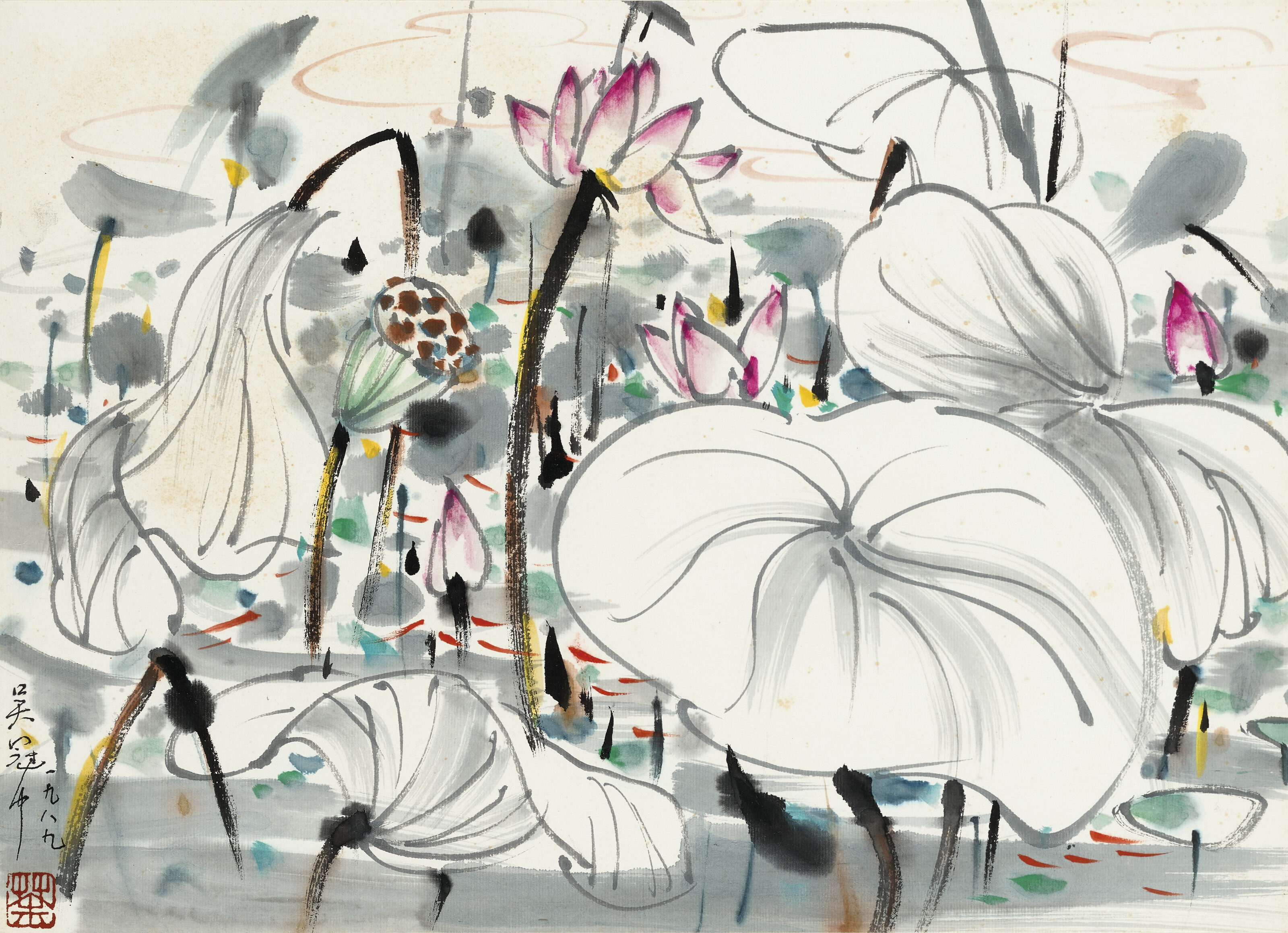 LIN FENGMIAN (1900-1991), Dunhuang Dancers | Christie's
